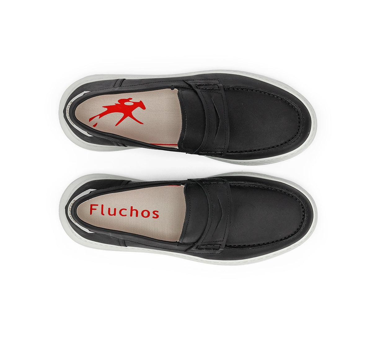 Fluchos Boston F2224 mocassins homme noir légers