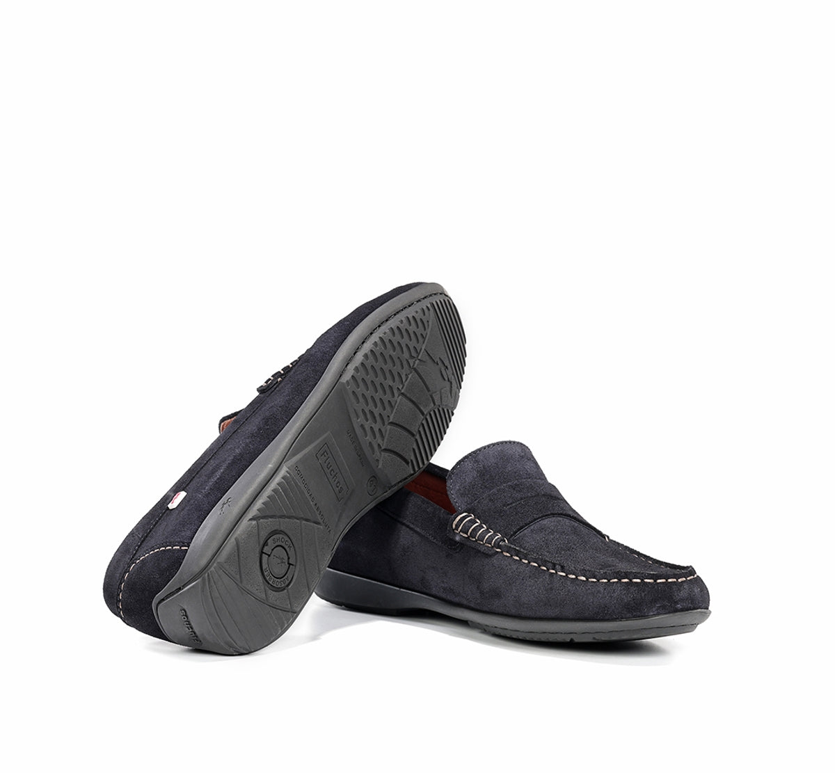 Fluchos Samoa F2207 mocassin homme bleu souple