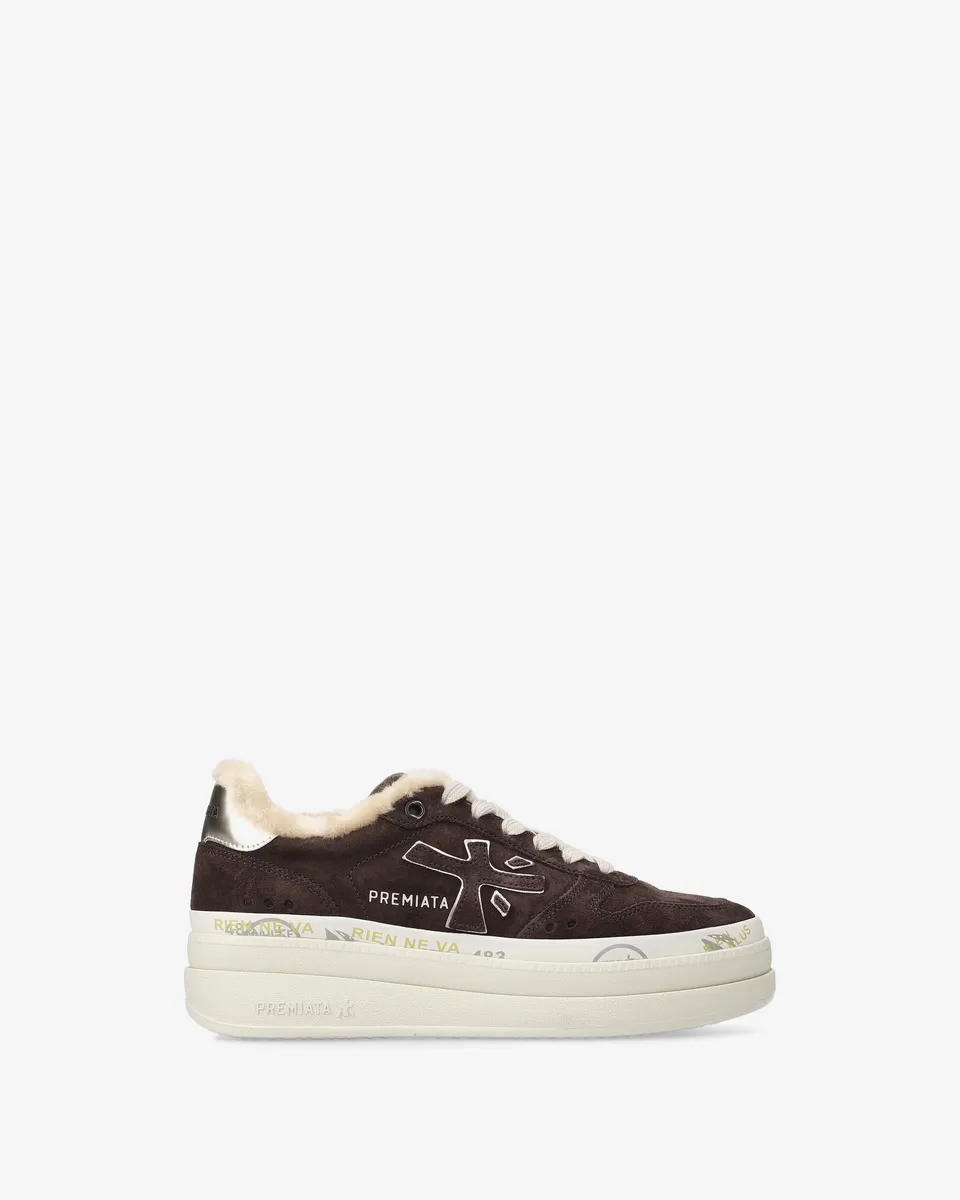 Premiata Micol 7894M sneakers daim marron plateforme