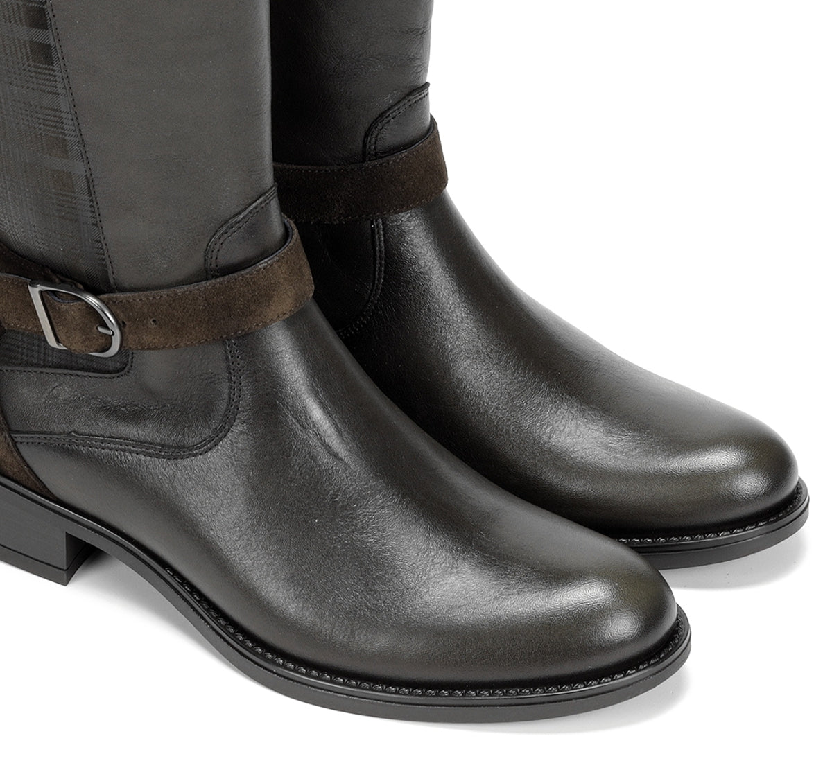 Dorking by Fluchos Chad D9119 botte verte femme talon bas