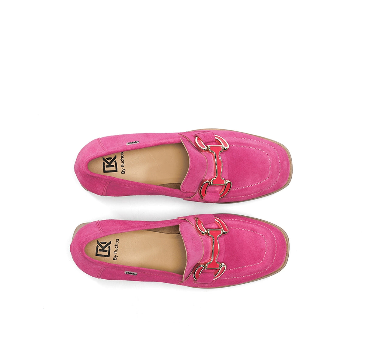 Dorking by Fluchos Cristel D9232 mocassin rose femme