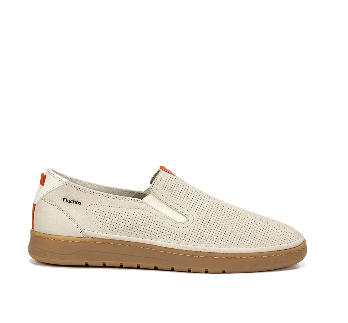 Fluchos Leo F1946 slip on homme taupe cuir souple