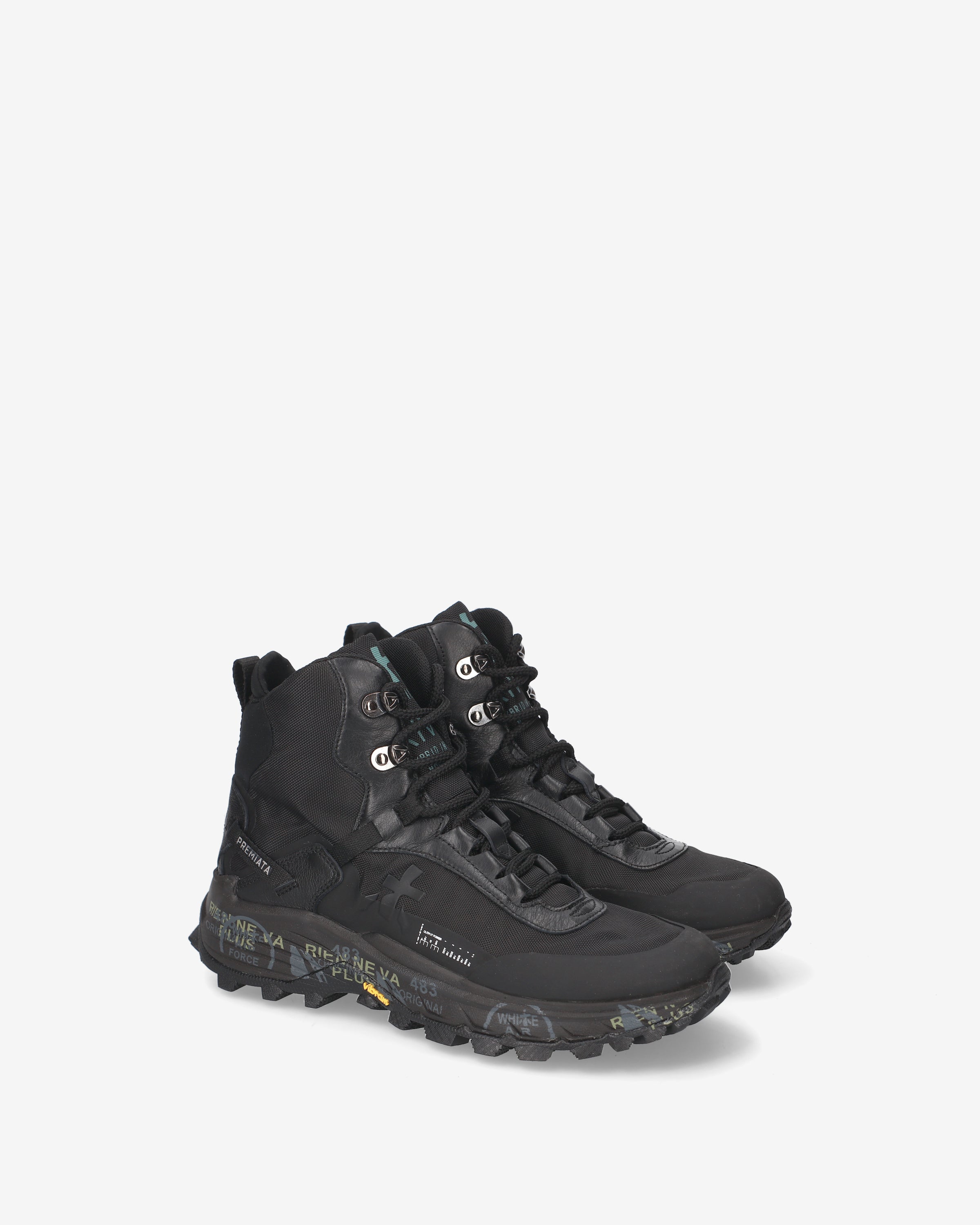 Premiata Trivor 509 baskets homme noir Vibram