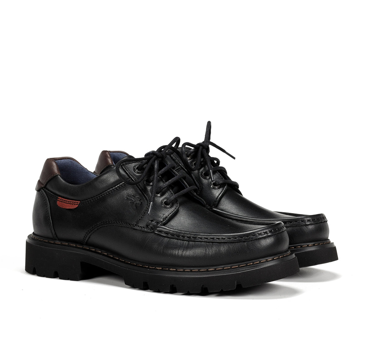 Fluchos Douglas F1320 Chaussure Noire Cuir Homme