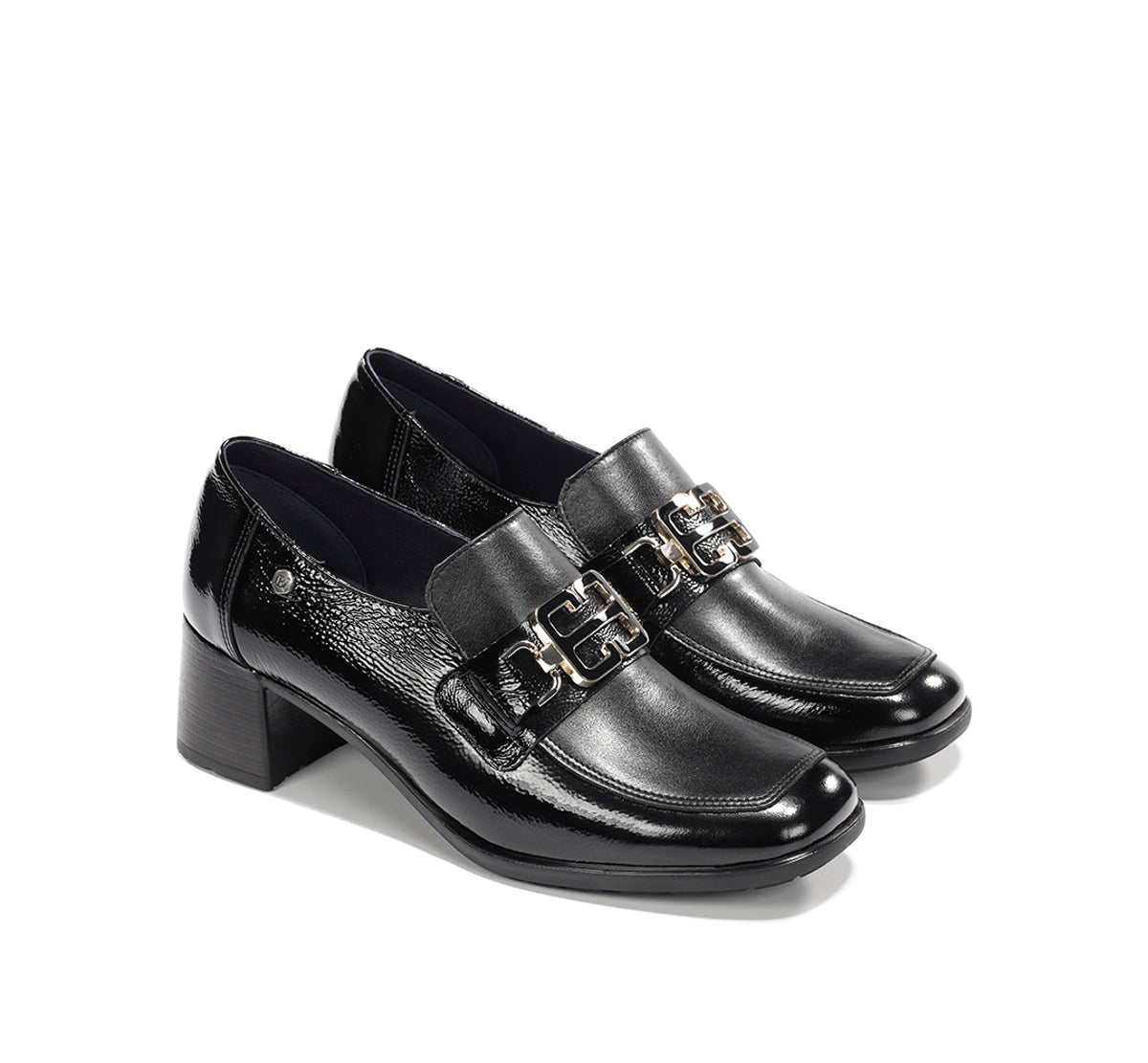 Dorking by Fluchos Ikia D9774 mocassin noir femme cuir