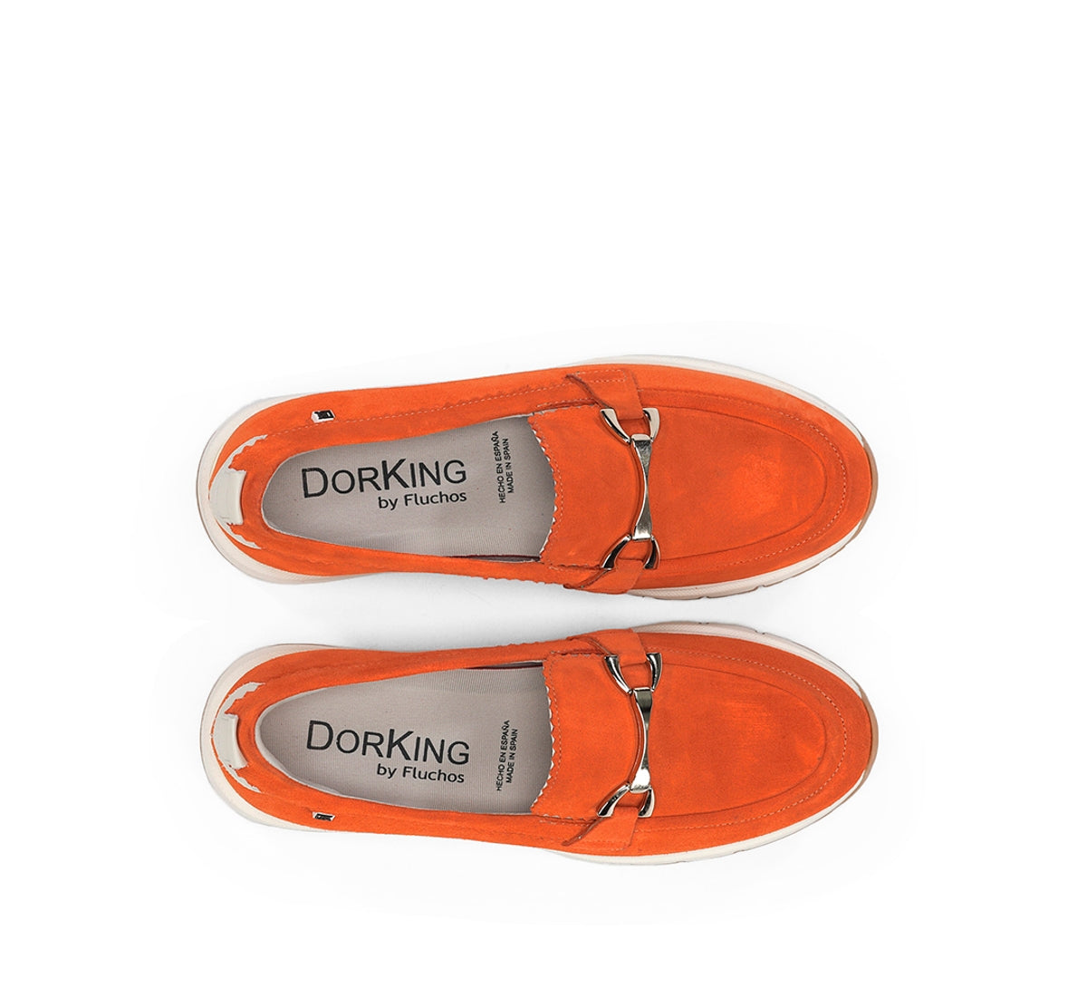 Dorking by Fluchos Serena D9047 mocassin orange sport femme
