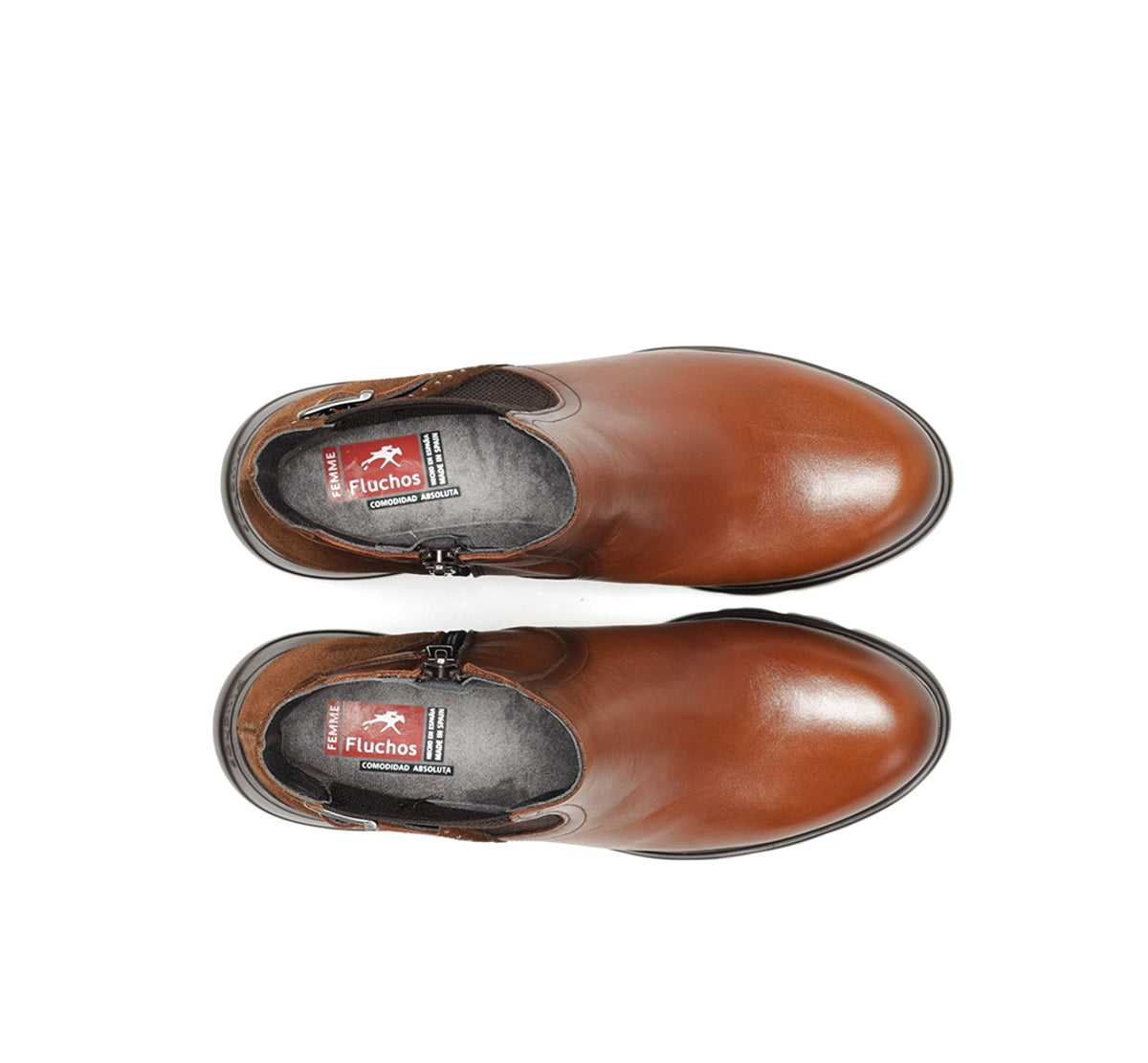 Fluchos Mellea F1529 bottines marron compensées