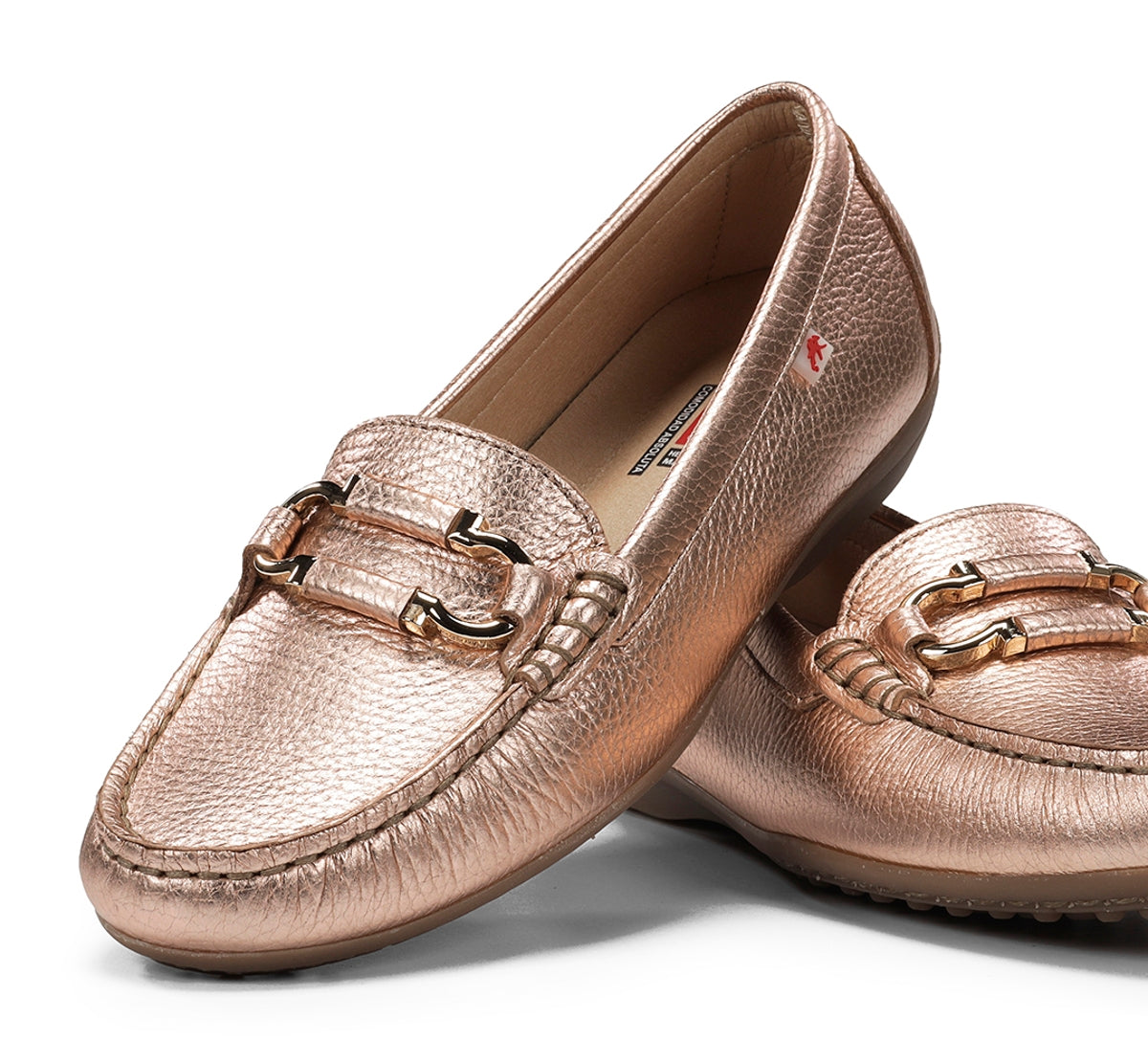 Fluchos Bruni F2156 mocassins femme nude cuir