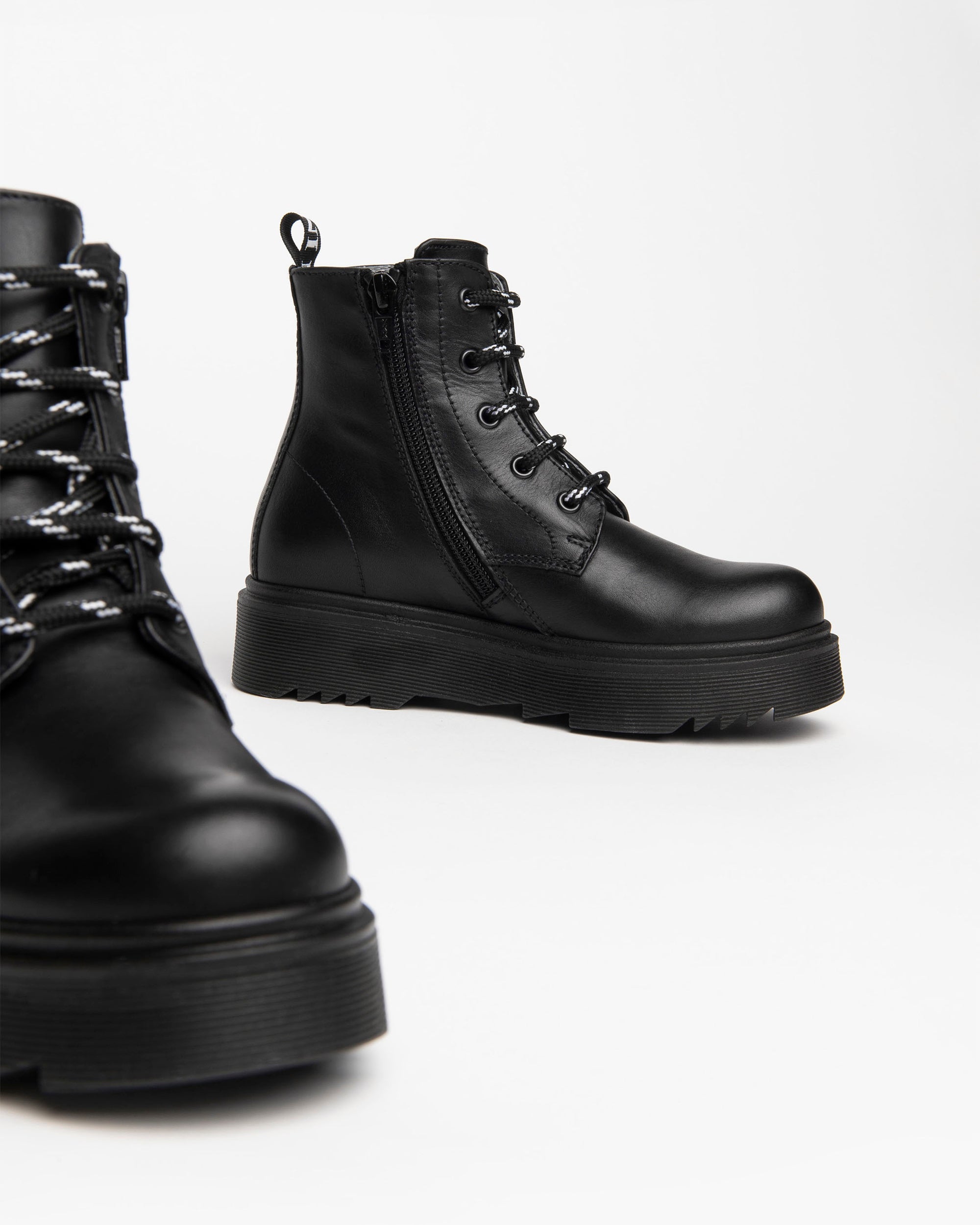 Nero Giardini Combat Boots rangers cuir fille
