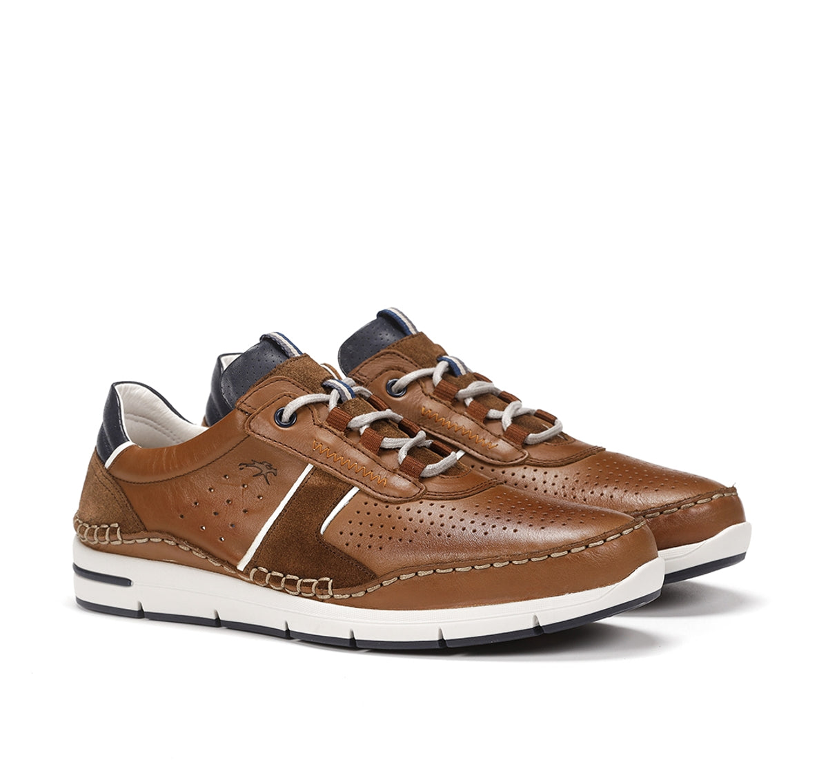 Fluchos Yannic F1442 basket homme marron à lacets