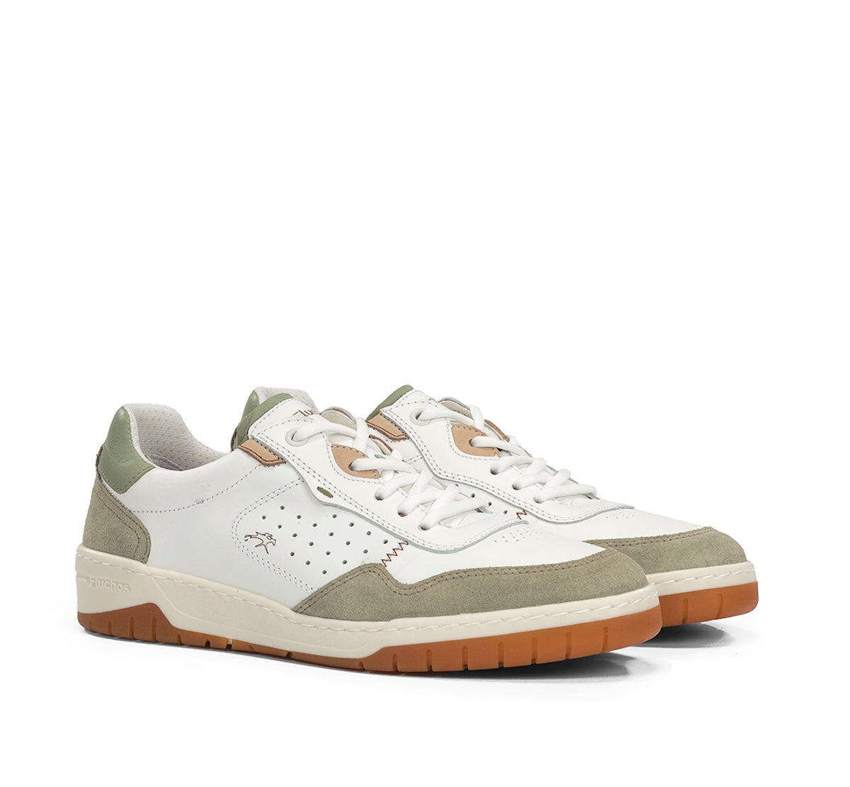 Fluchos Roger F2153 basket homme vert cuir