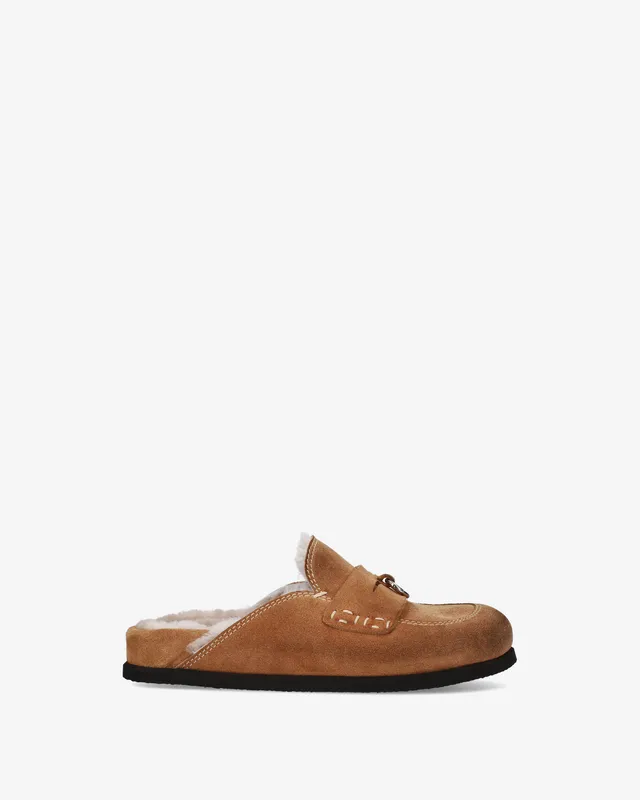 Premiata Mules Shearling mules femme camel cuir