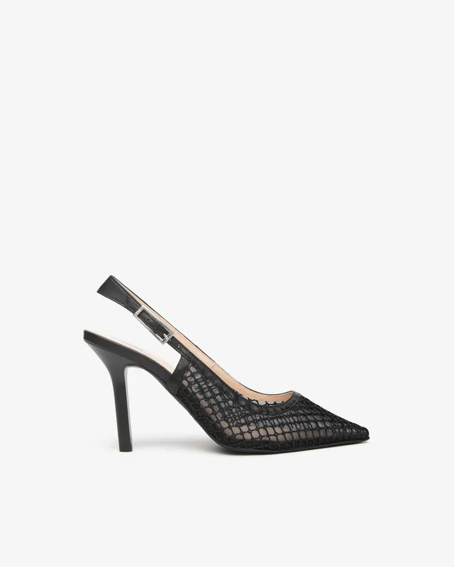 Nero Giardini Slingback Escarpins Femme Cuir et Toile