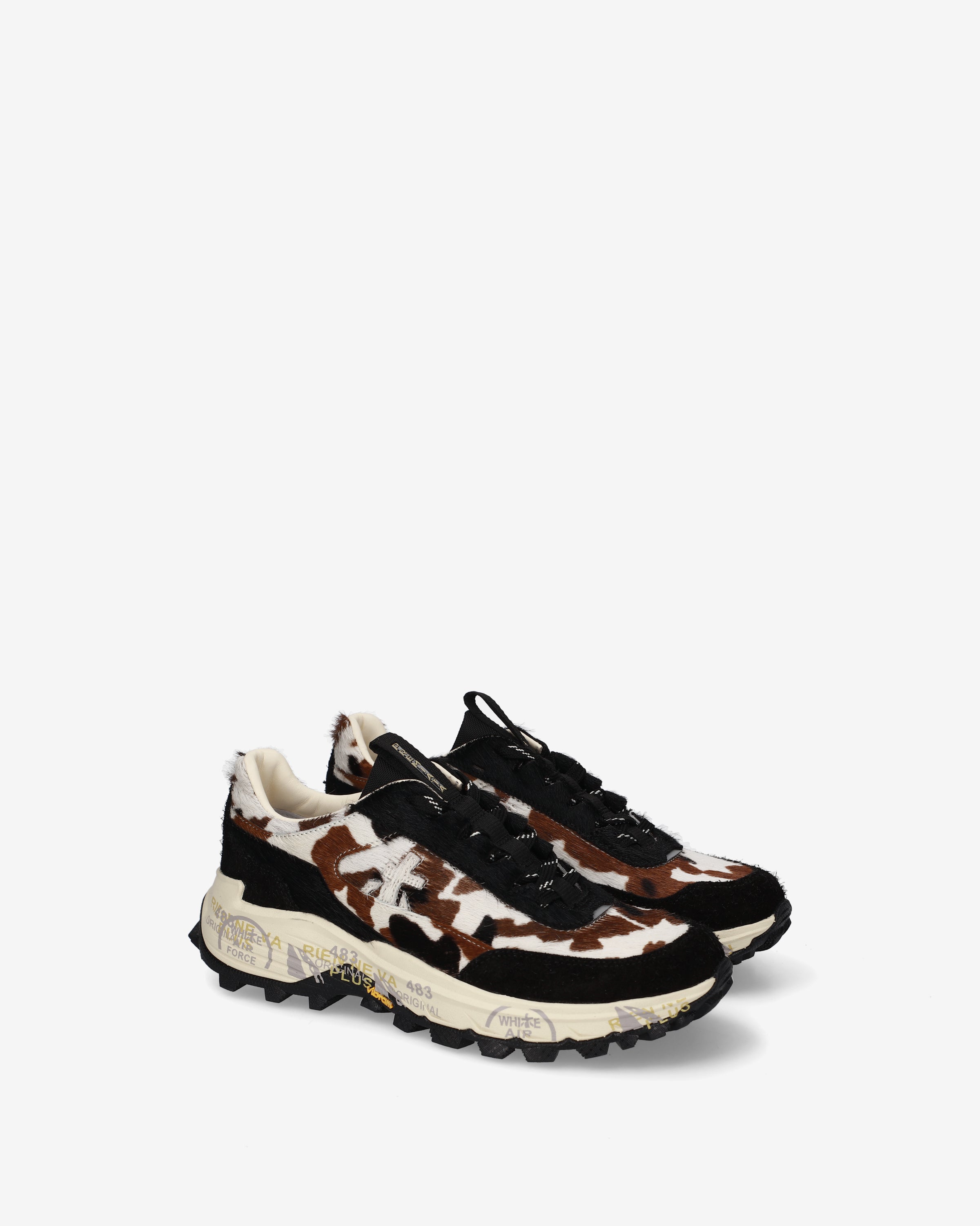 Premiata Devind 504 baskets femme imprimé vache