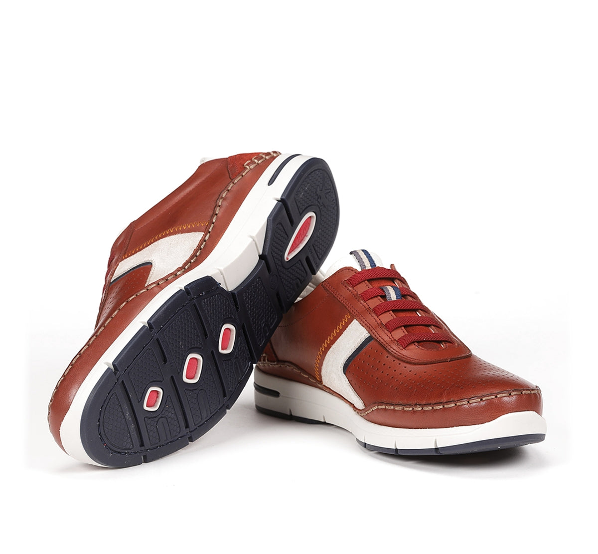 Fluchos Yannic F1443 baskets homme rouge lacets
