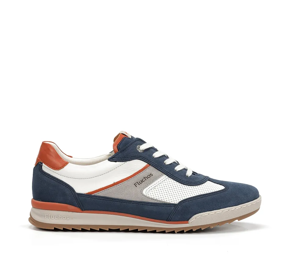 Fluchos Elder F2184 basket bleu confort homme