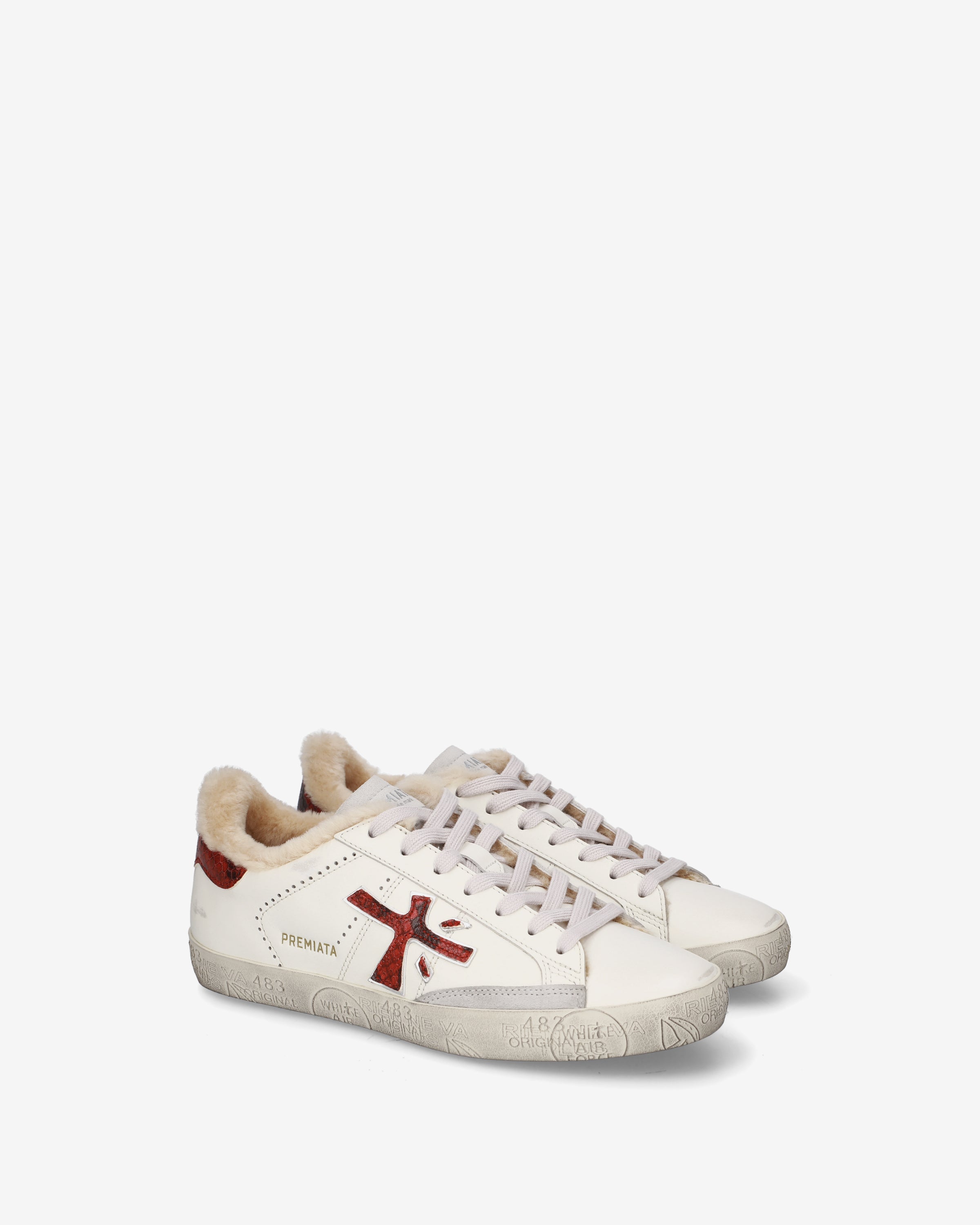 Premiata Stevend 8481M sneakers cuir blanc hiver