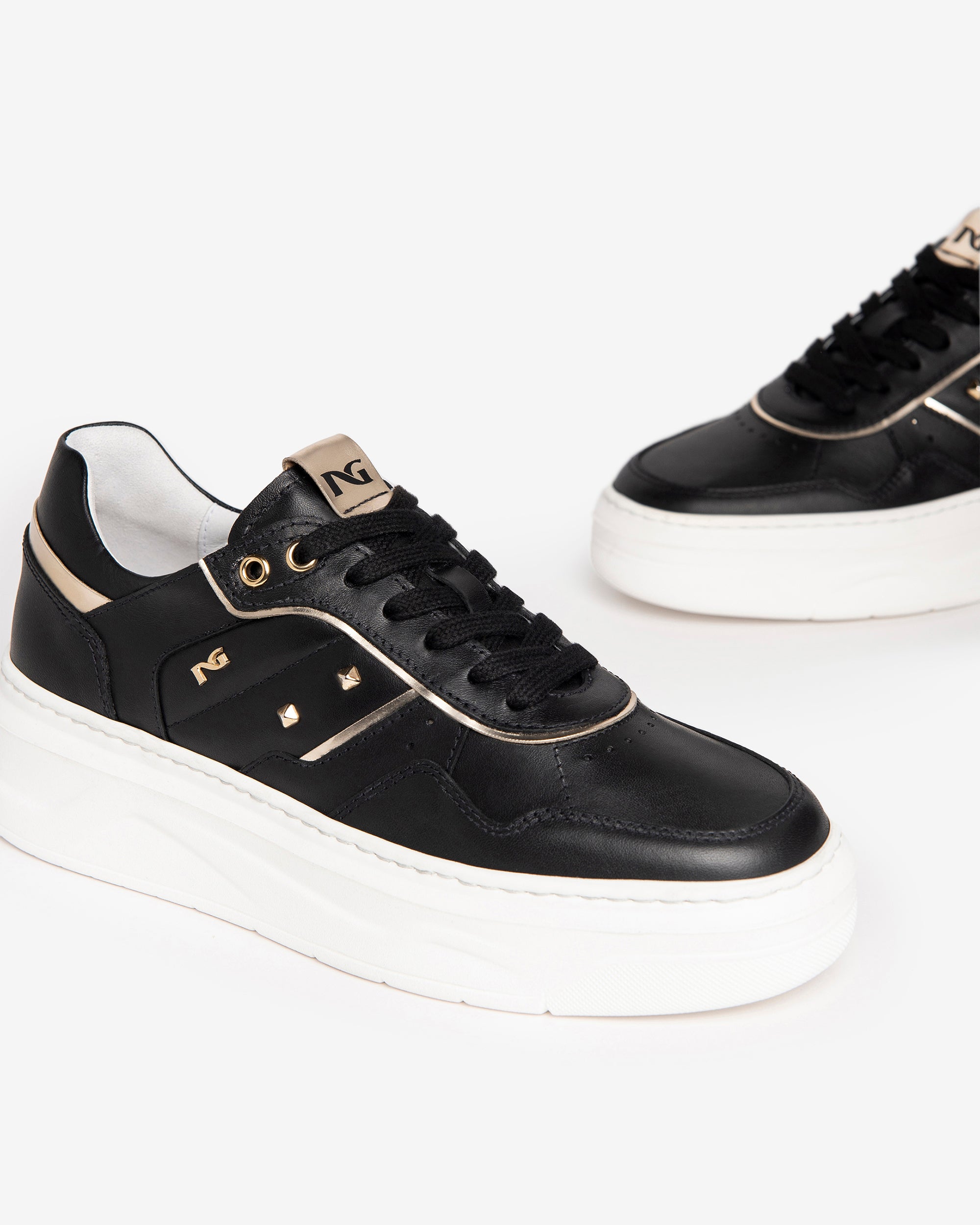 Nero Giardini Sneakers baskets cuir femme semelle DryGo