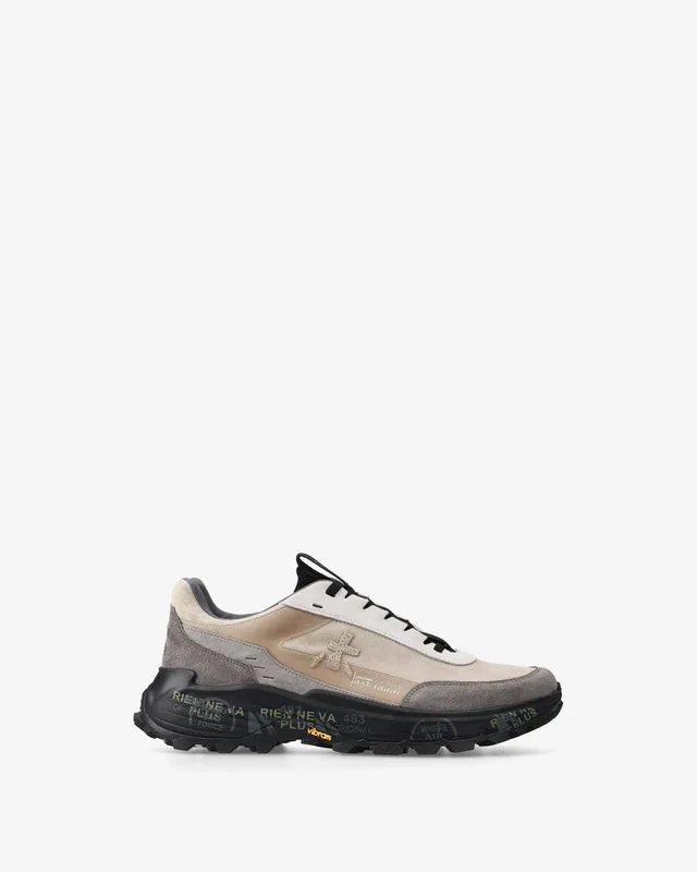 Premiata Devin 434 sneakers homme beige suède Vibram