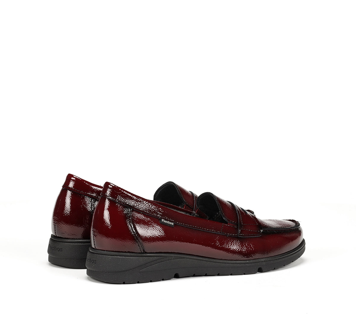 Fluchos Styll F1835 mocassins femme rouges cuir