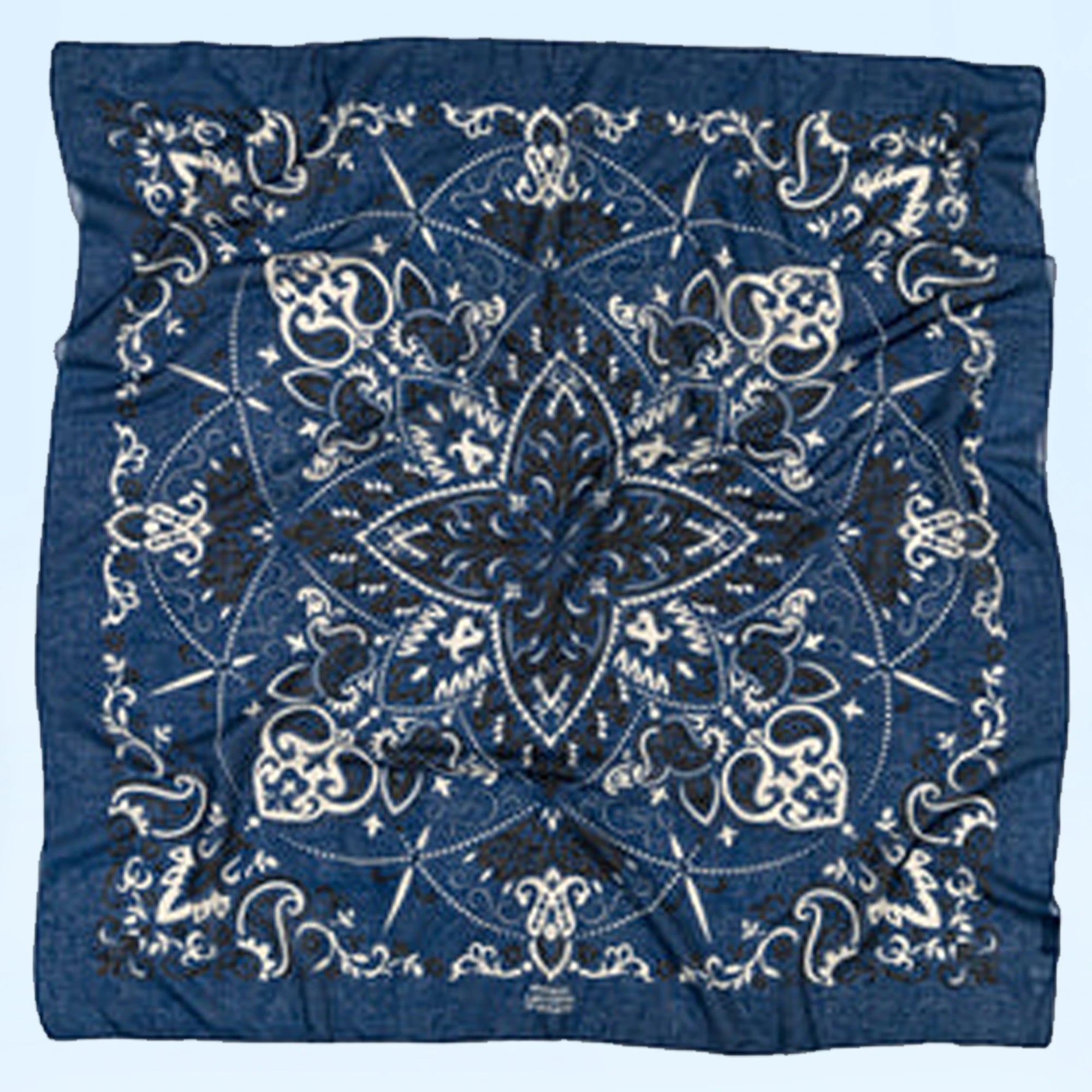 Lecomte Flament écharpe bandana coton 100x100cm