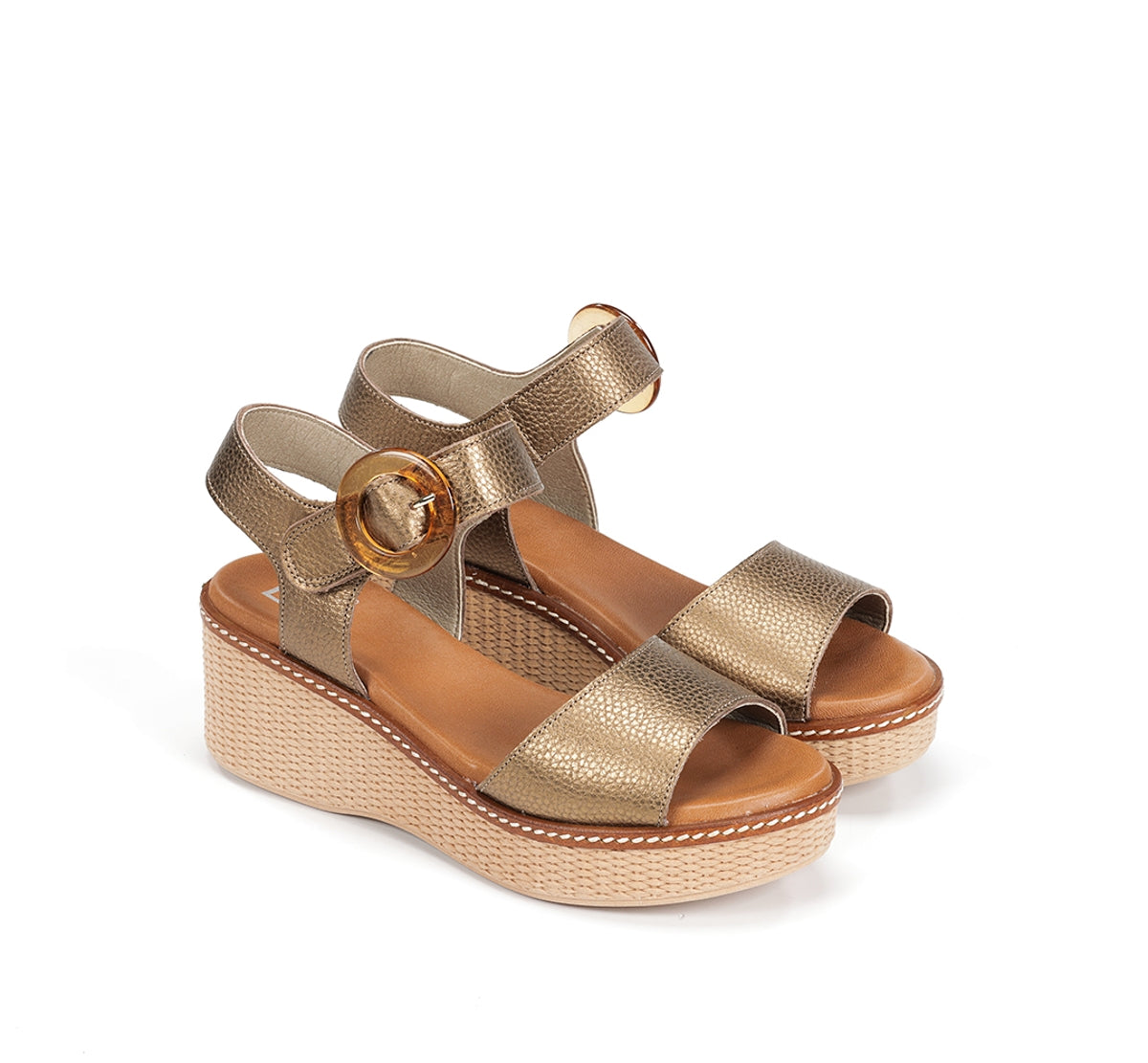 Dorking Nido D9450 sandales femme marron plateforme