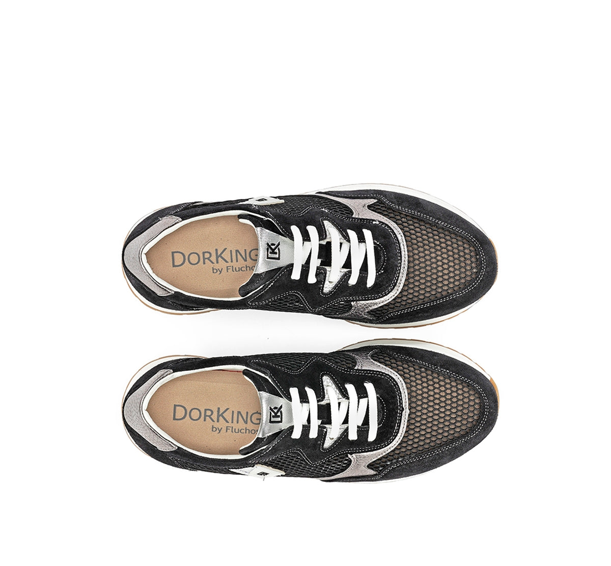 Fluchos Dorking Split D9473 basket femme noire
