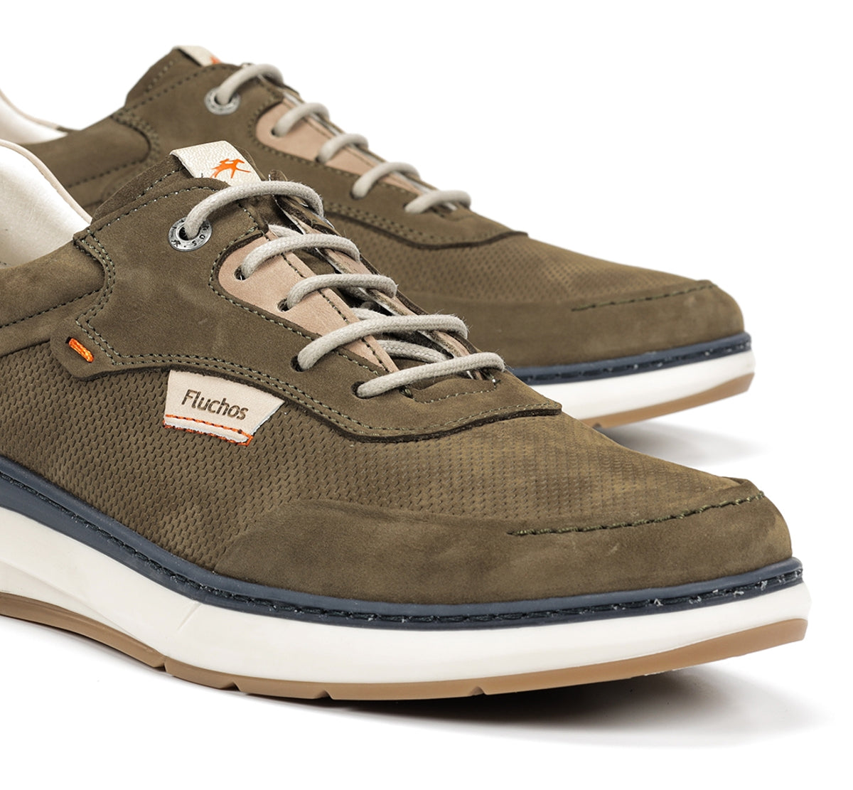 Fluchos Jeff F2210 chaussures homme vertes lacets