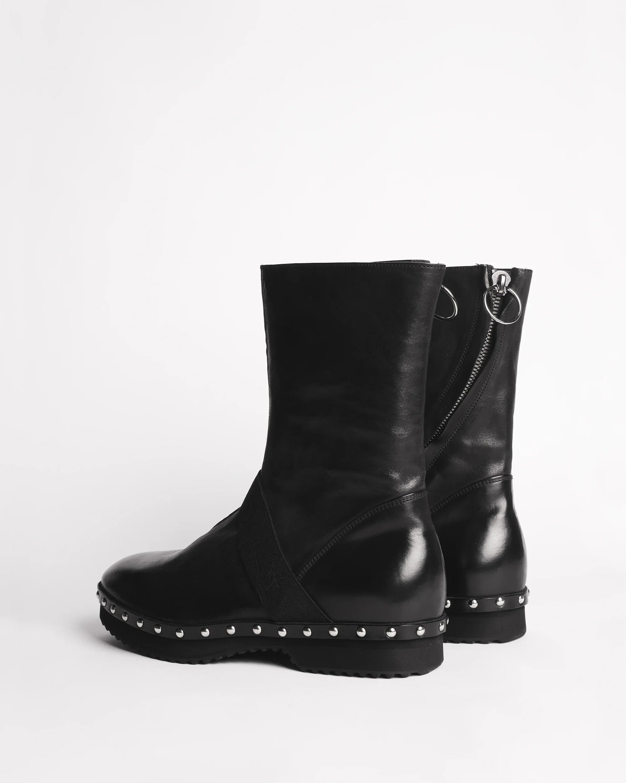 Premiata 014 boots cuir homme détails métal made in Italy