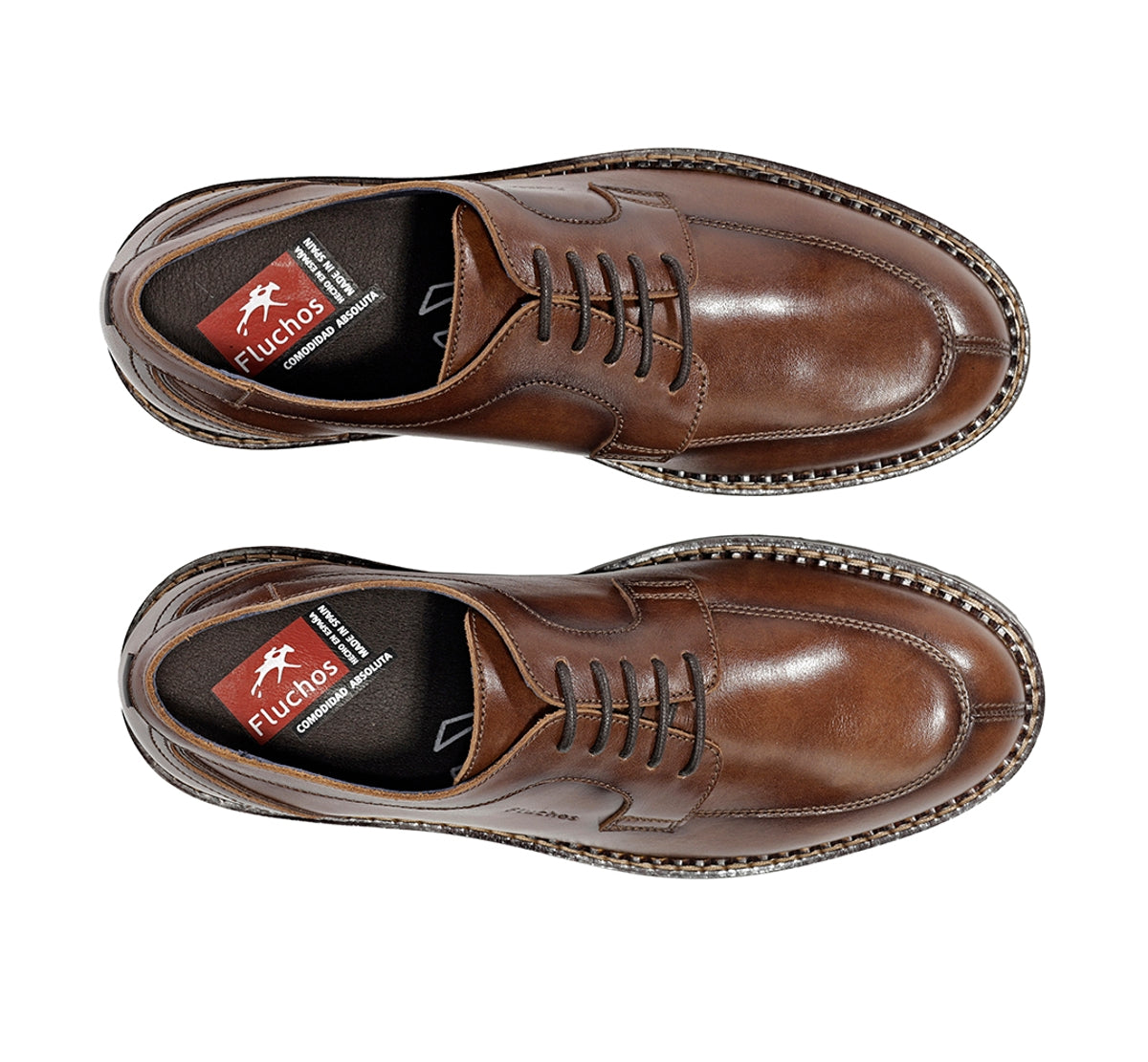Fluchos Smith F2540 derbies marron cuir homme cousues