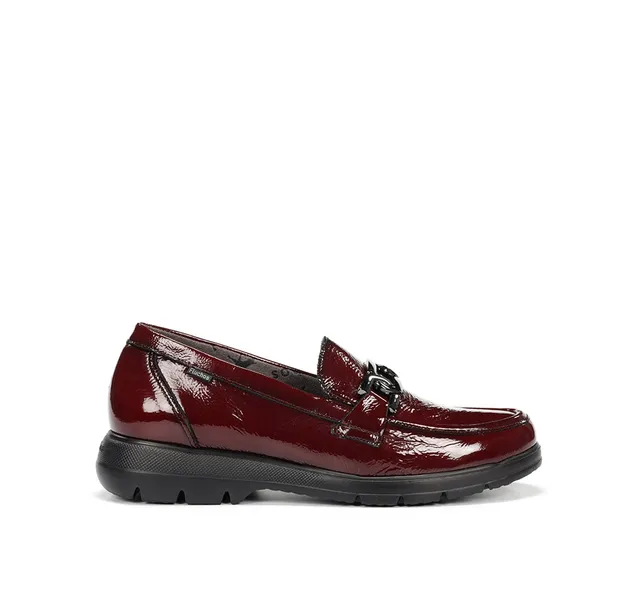 Fluchos Gladis F1794 mocassins femme rouges cuir confort