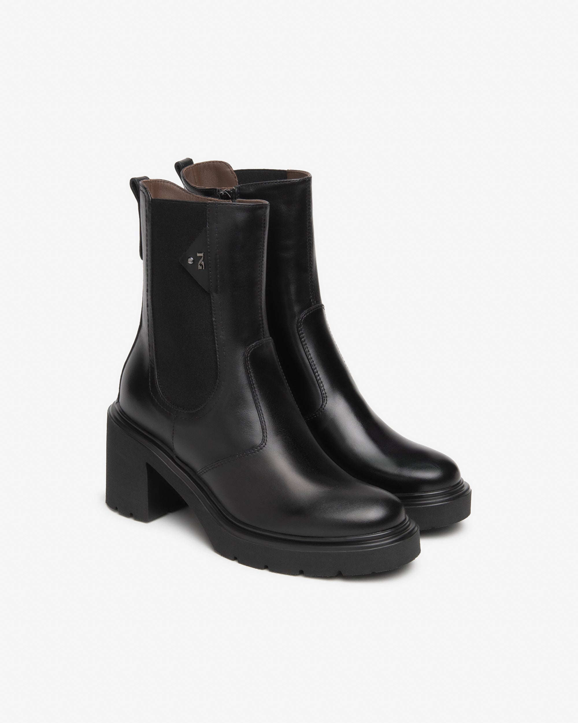 Nero Giardini Chelsea Boots bottines cuir femme talon 85 mm
