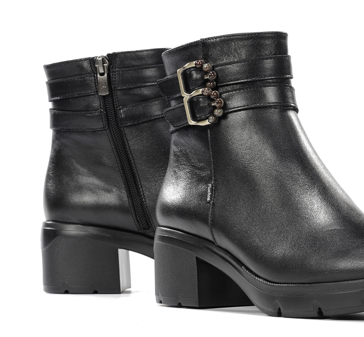 Fluchos Fugaz F2516 bottine noire femme à talon