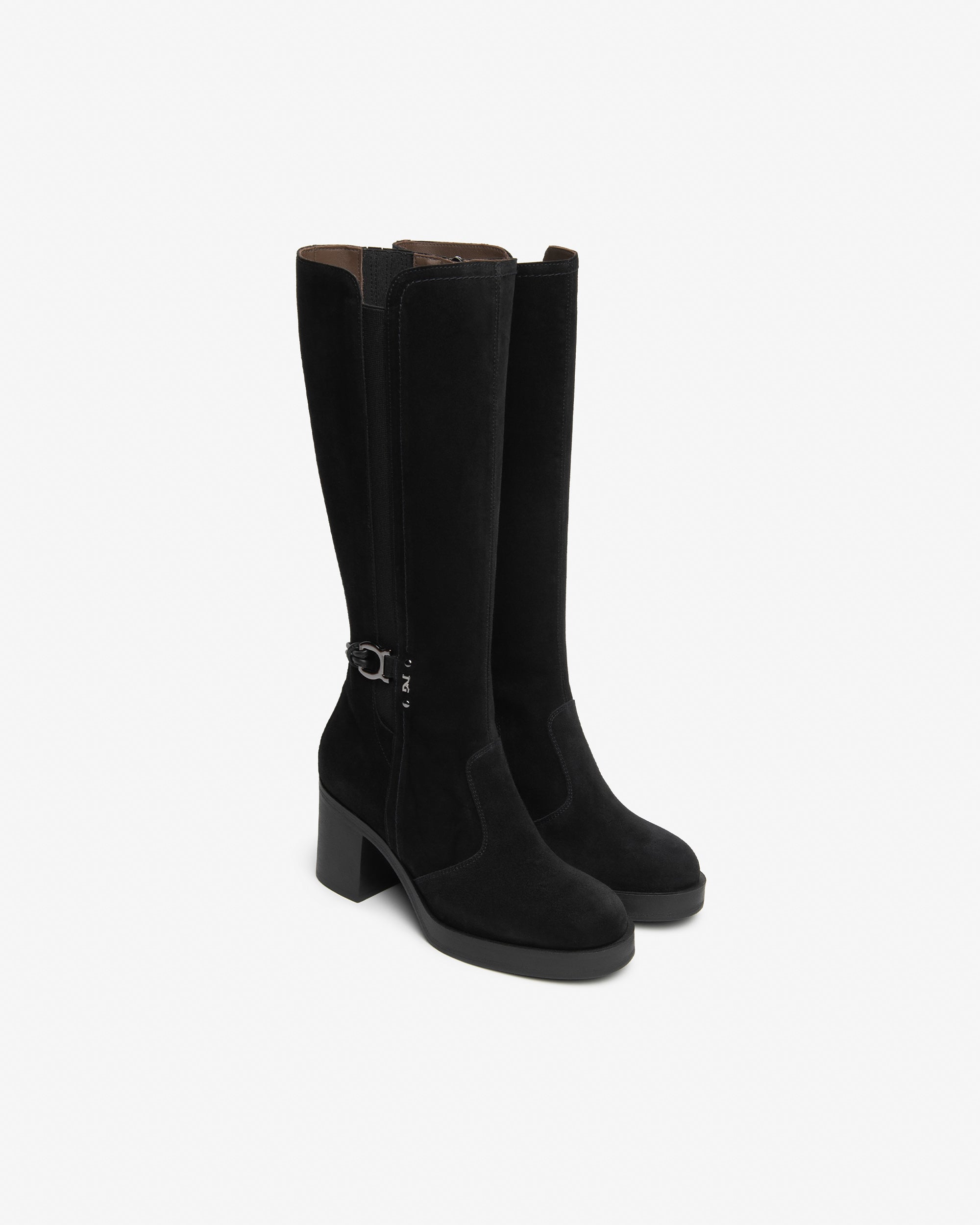 Nero Giardini Boots bottes femme daim talon 75 mm