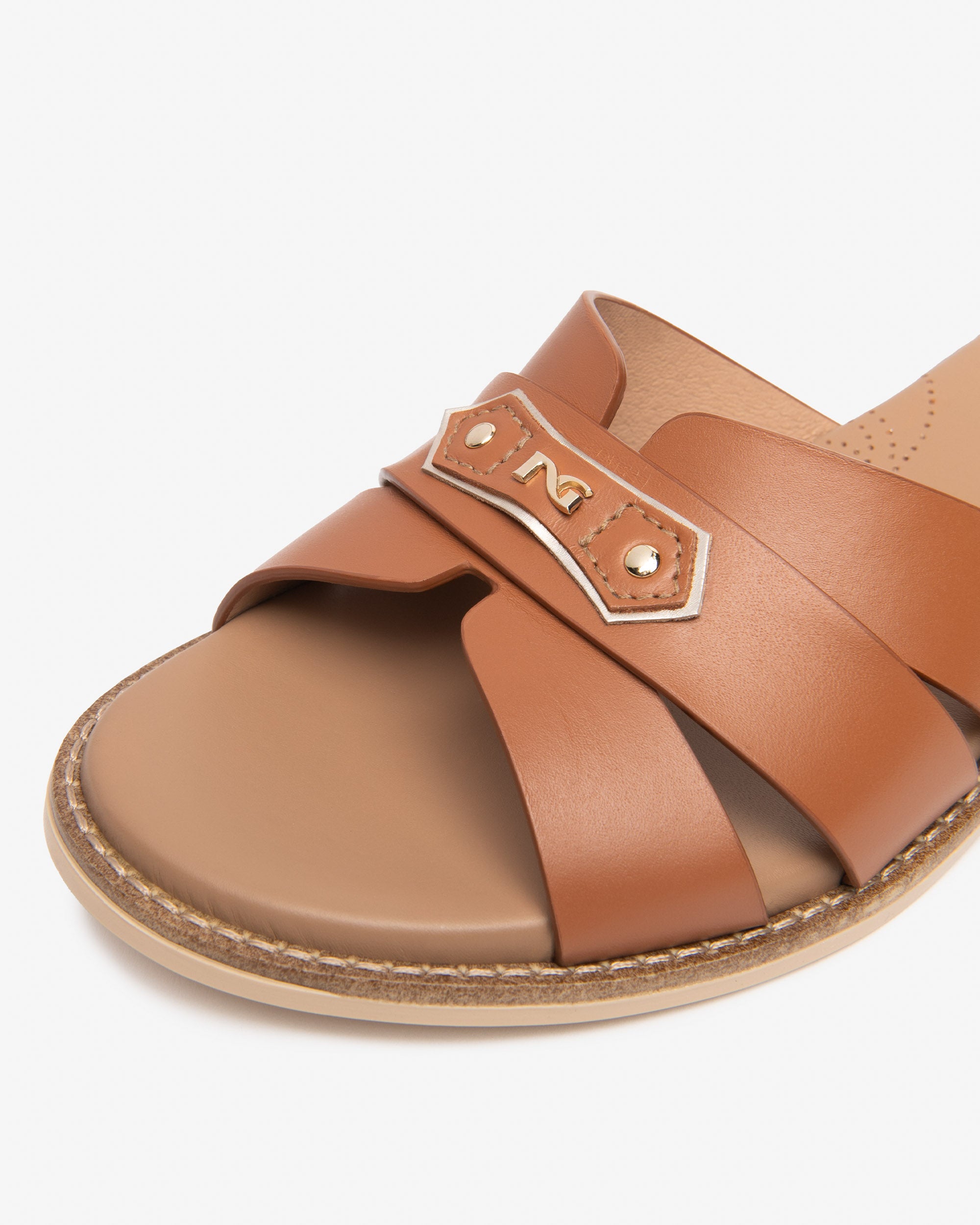 Nero Giardini Sandals mules cuir femme tissu technique