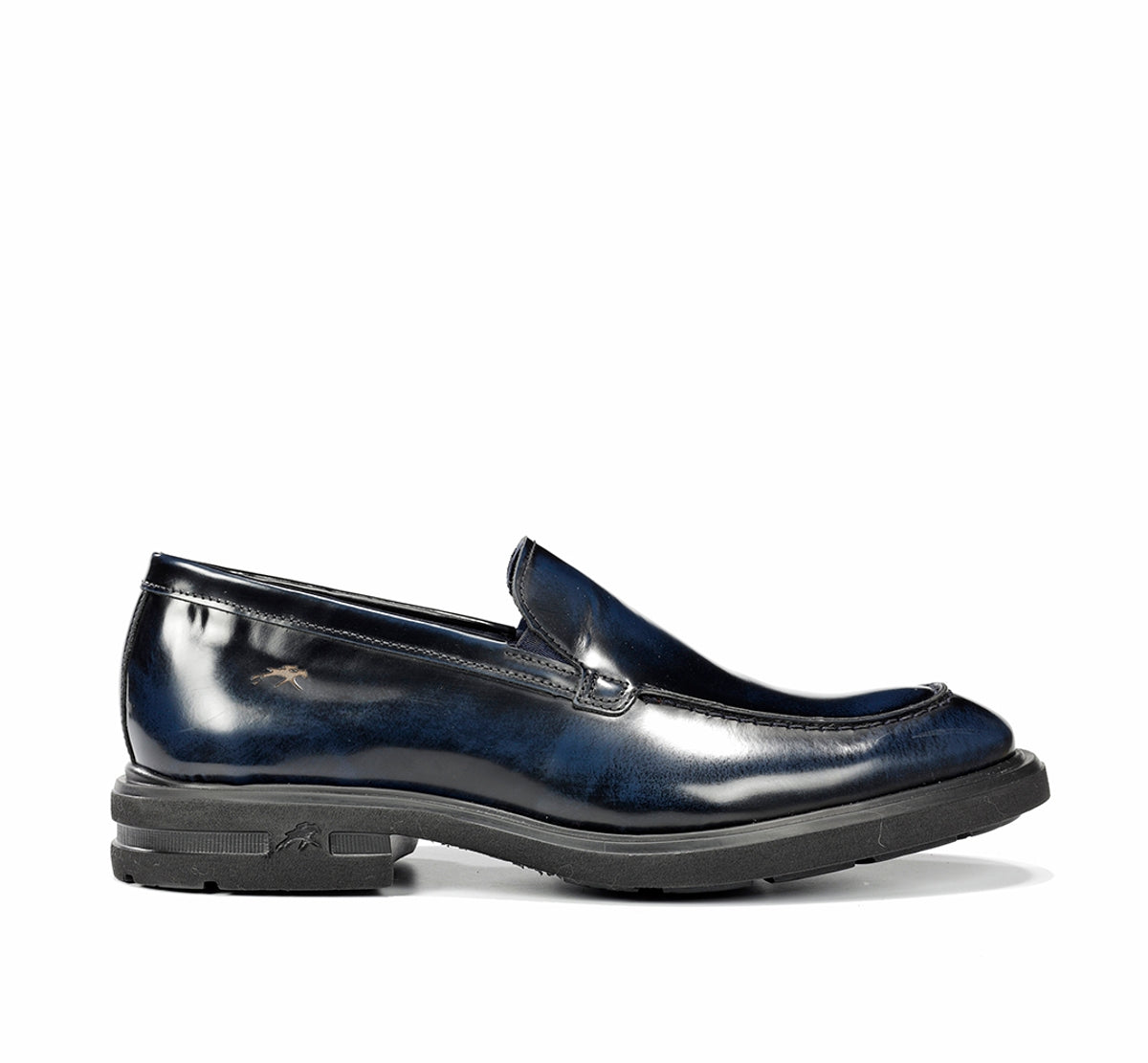 Fluchos Belgas F1223 mocassins bleu homme cuir