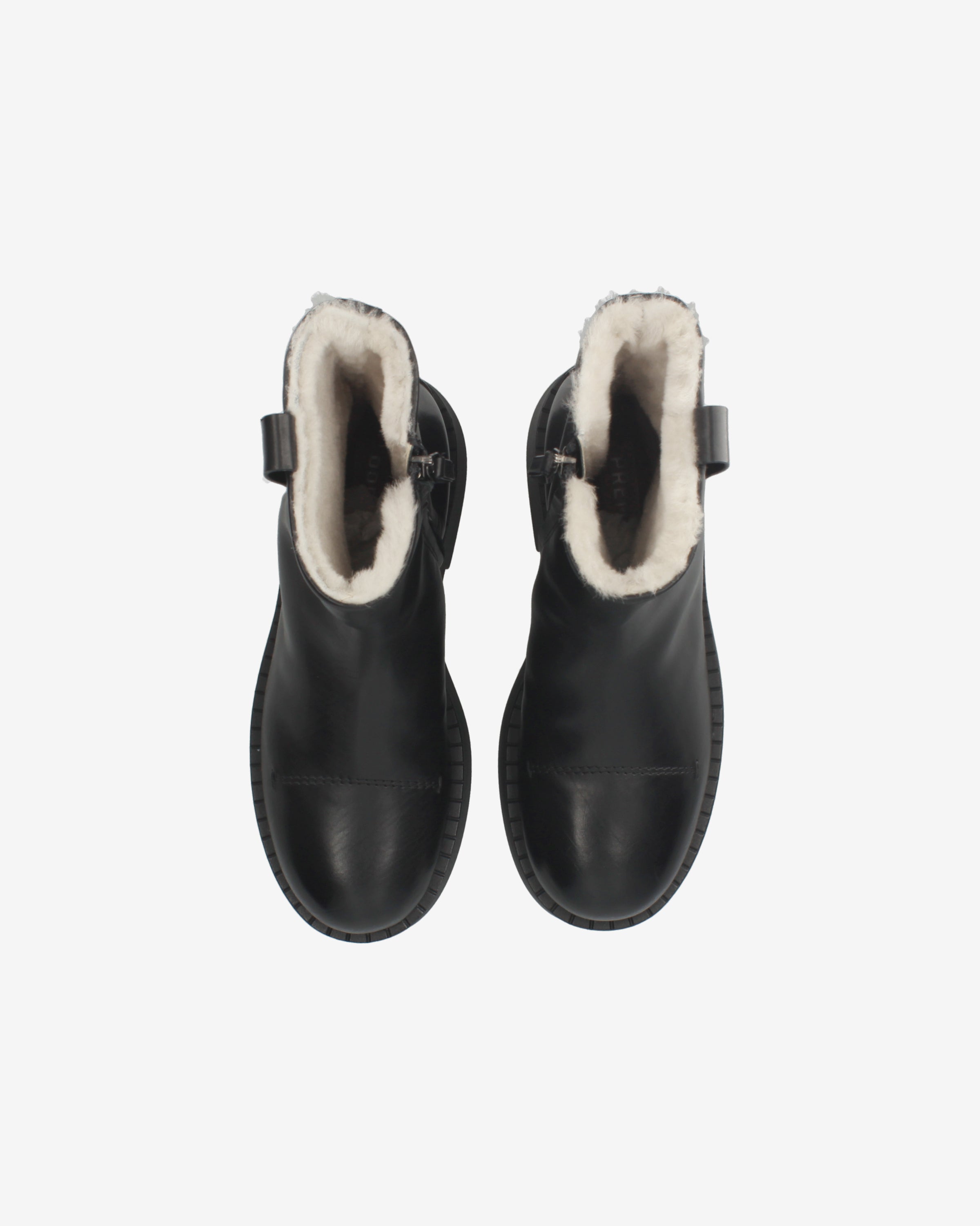 Premiata Boots cuir bottines femme plateforme noir