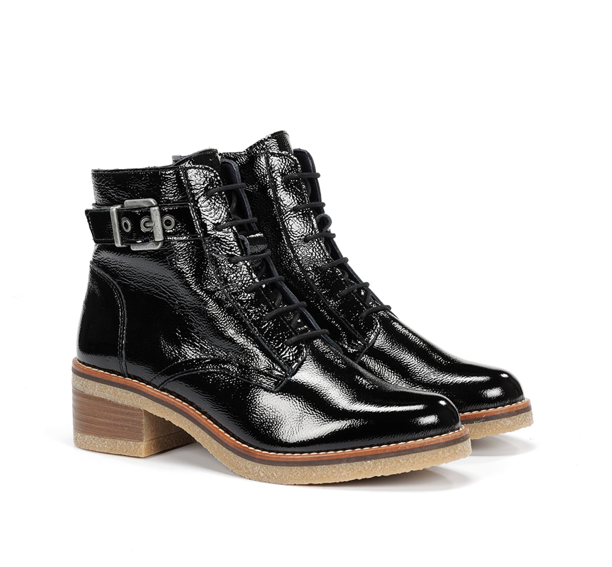 Dorking by Fluchos Lucero D8686 bottines noires crêpe