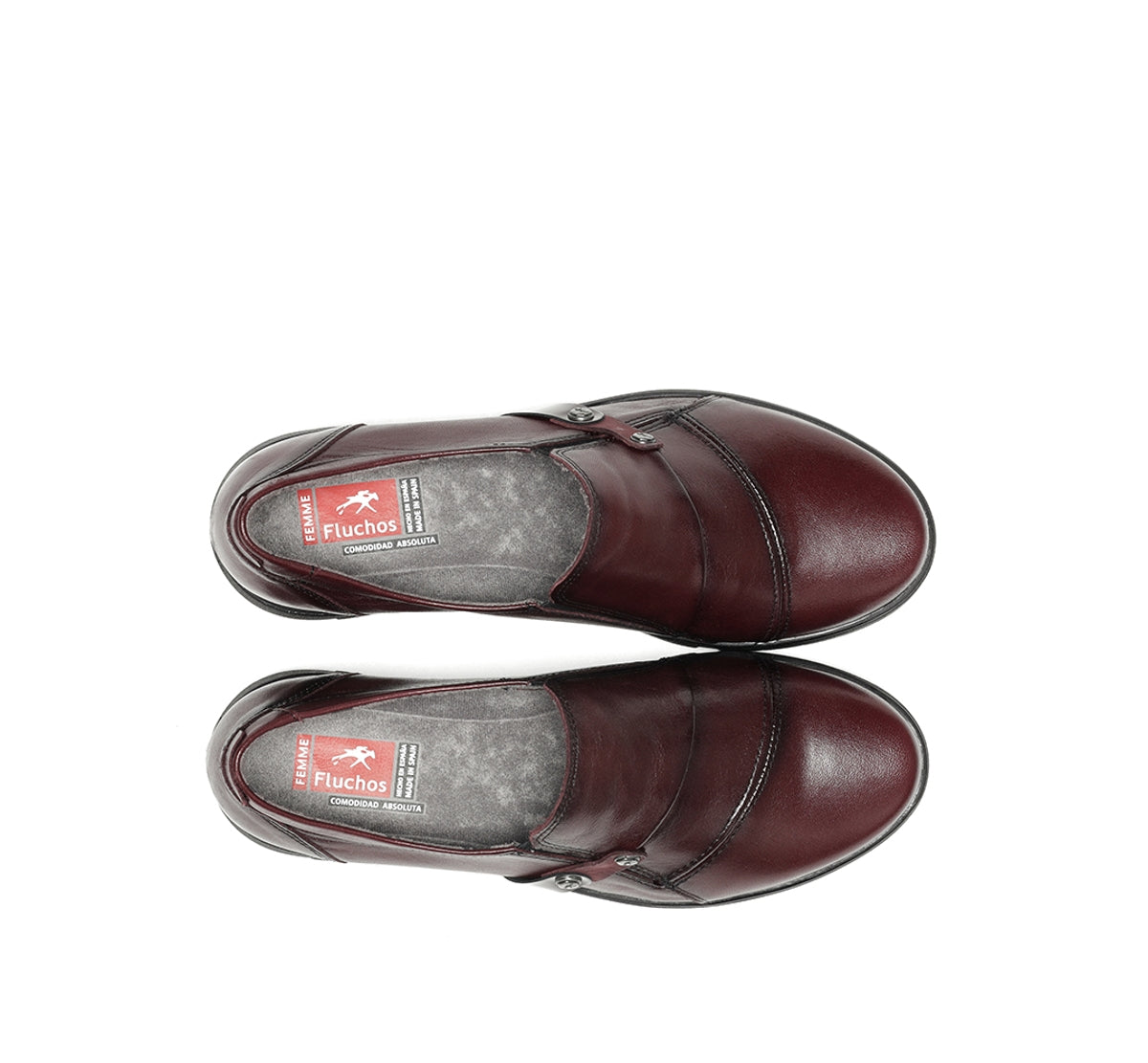 Fluchos Styll F1567 chaussures bordeaux femme cuir