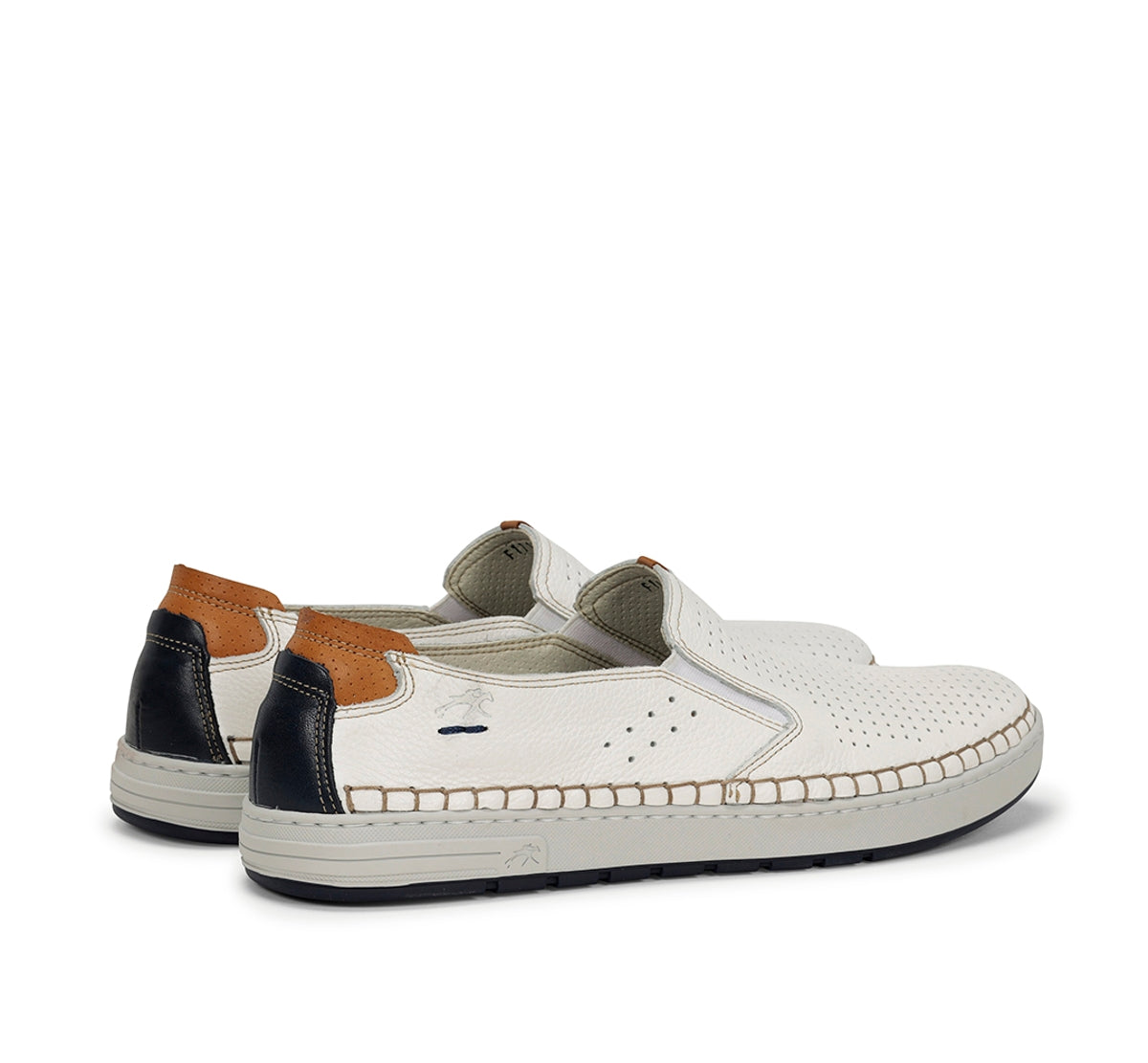 Fluchos Lester F1719 slip on blanc homme sans lacets