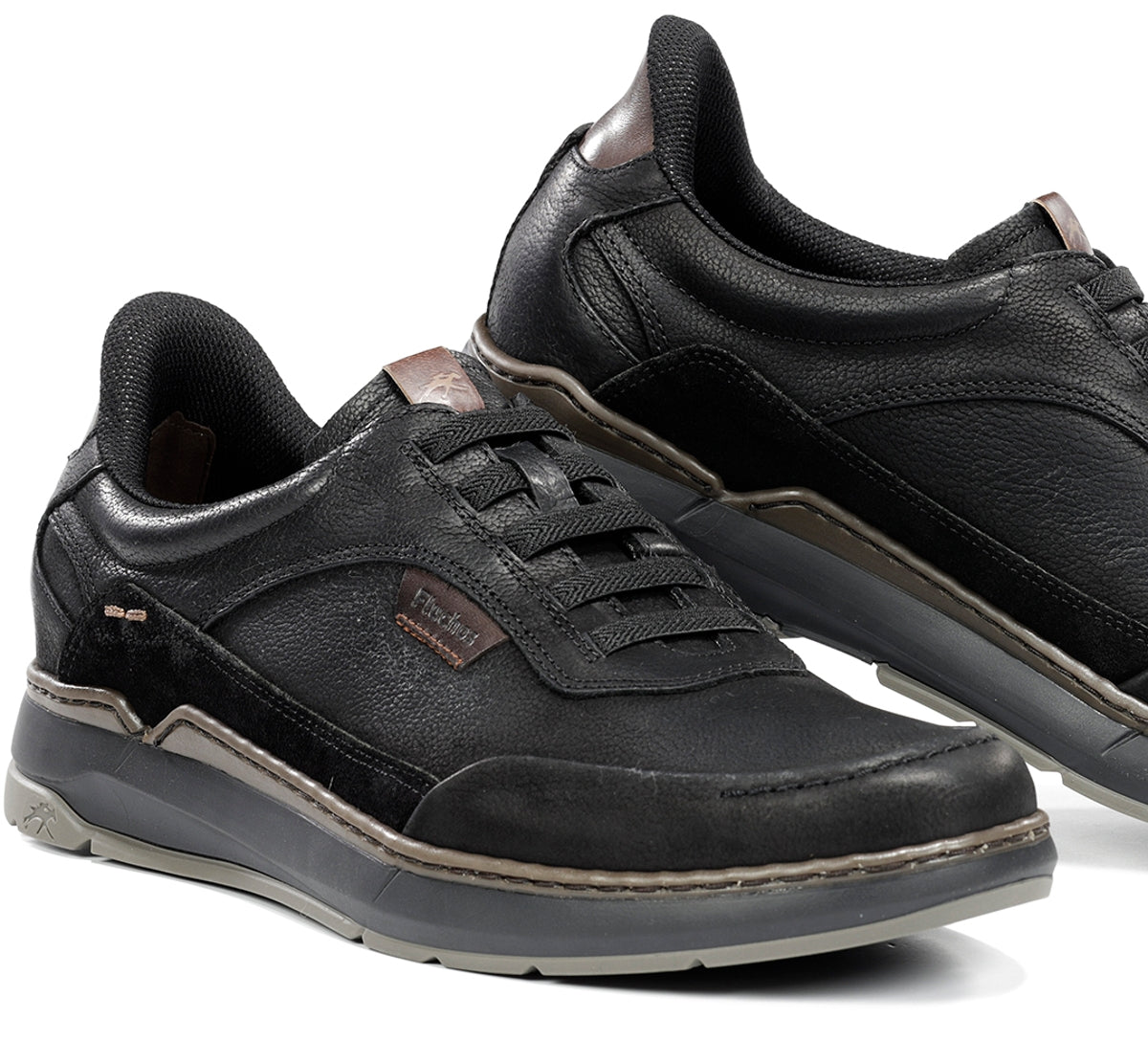 Fluchos Jeff F2511 basket noire homme à lacets