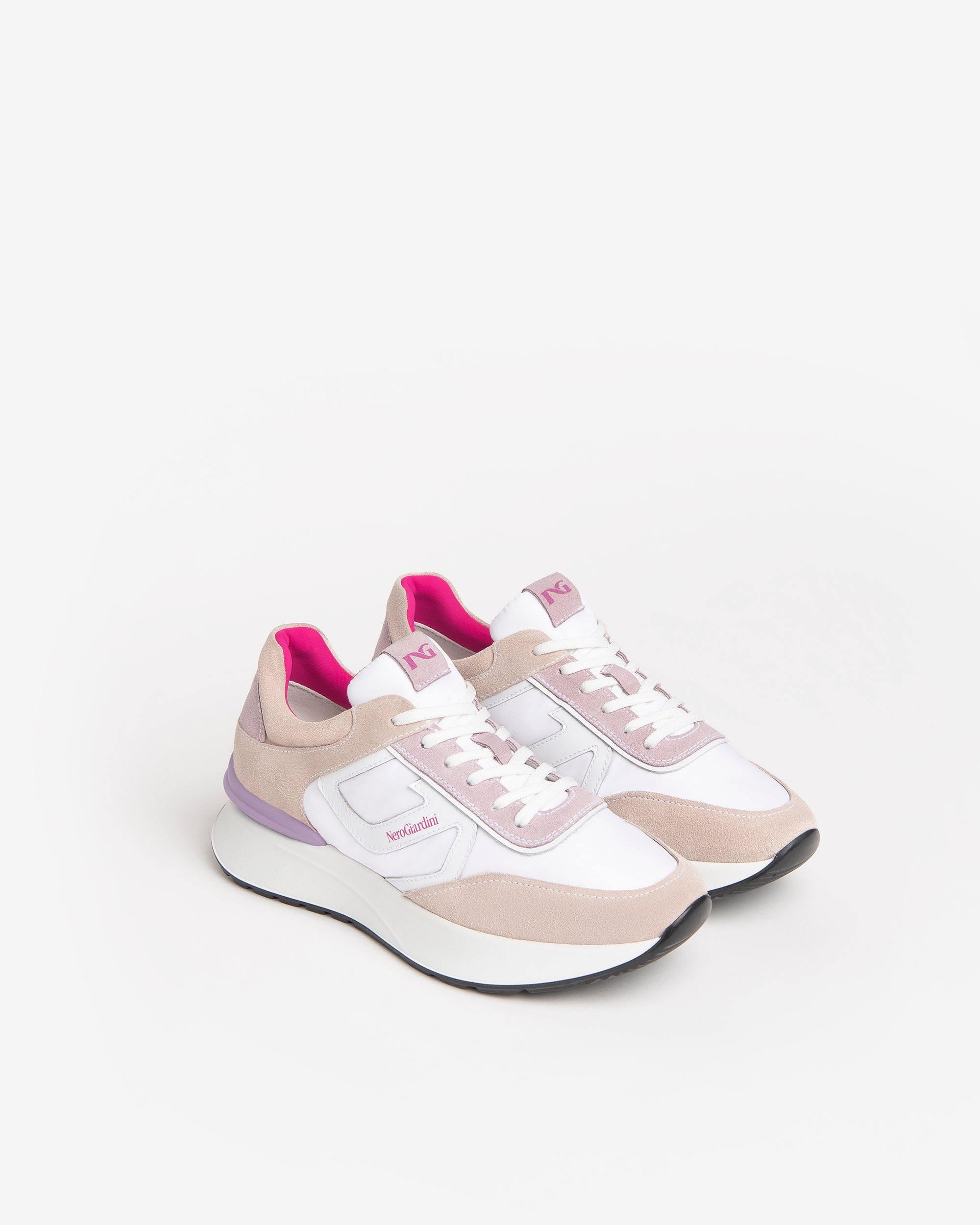 Nero Giardini Sneakers baskets femme cuir daim confort été