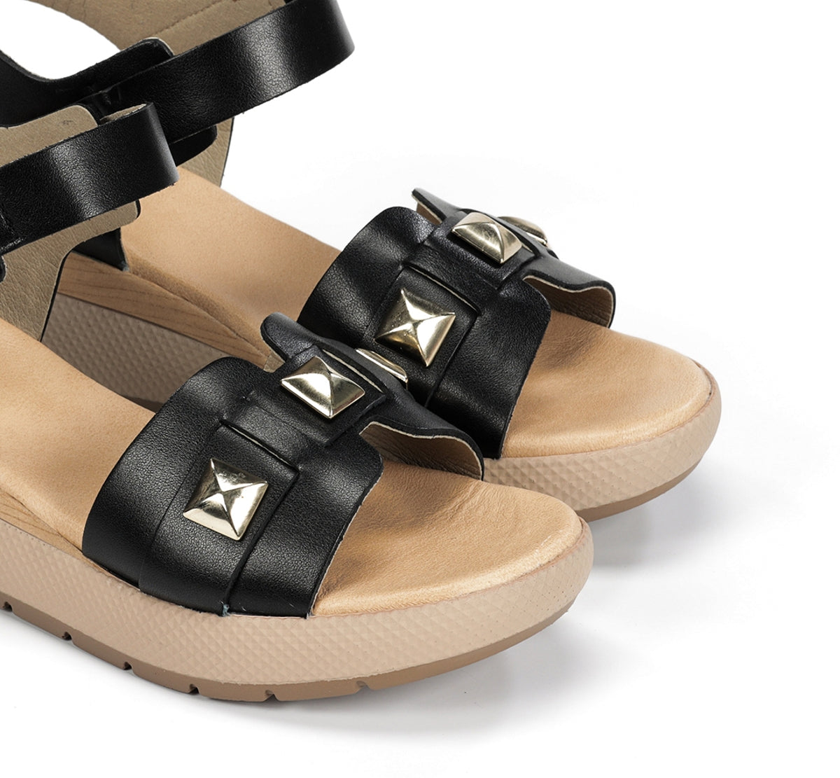 Dorking by Fluchos Ever D9497 sandales noir femme cuir