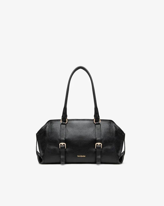 Nero Giardini Bags sac bowling cuir femme boucles dorées