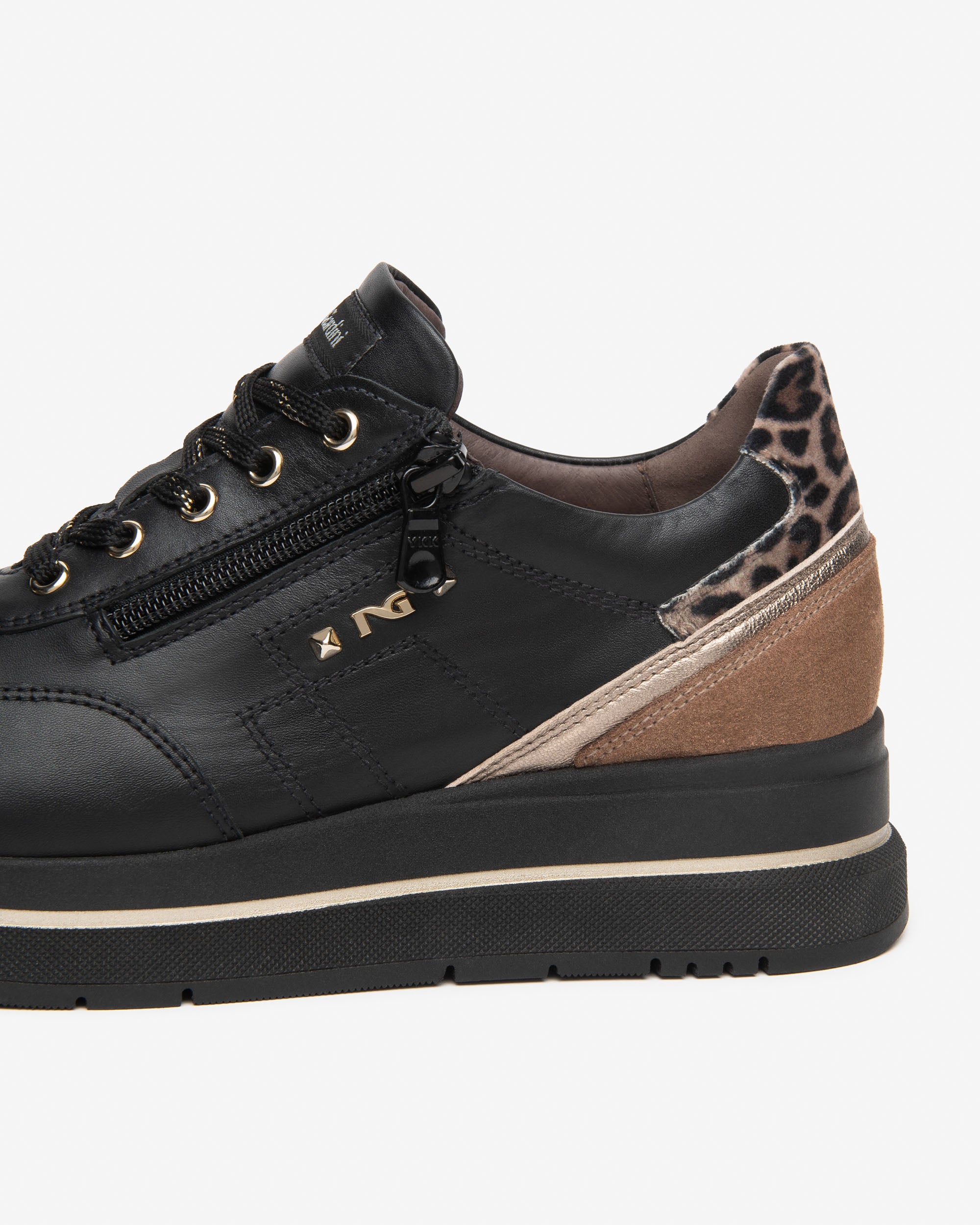 Nero Giardini Sneakers baskets plateforme cuir daim