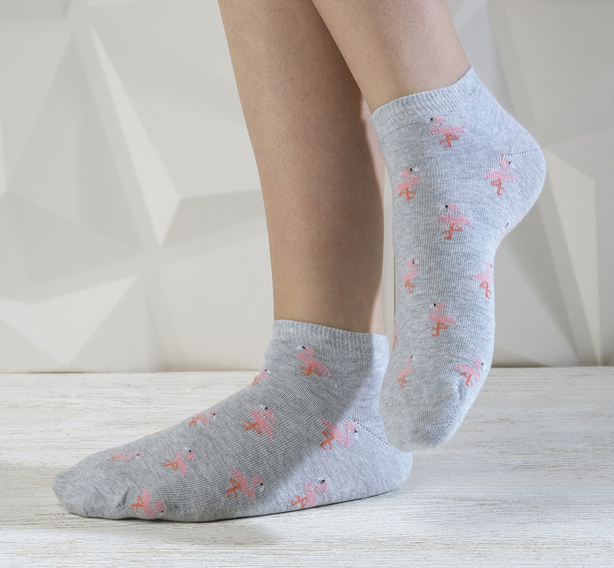Fluchos CA0011 chaussettes noir gris femme lot 2
