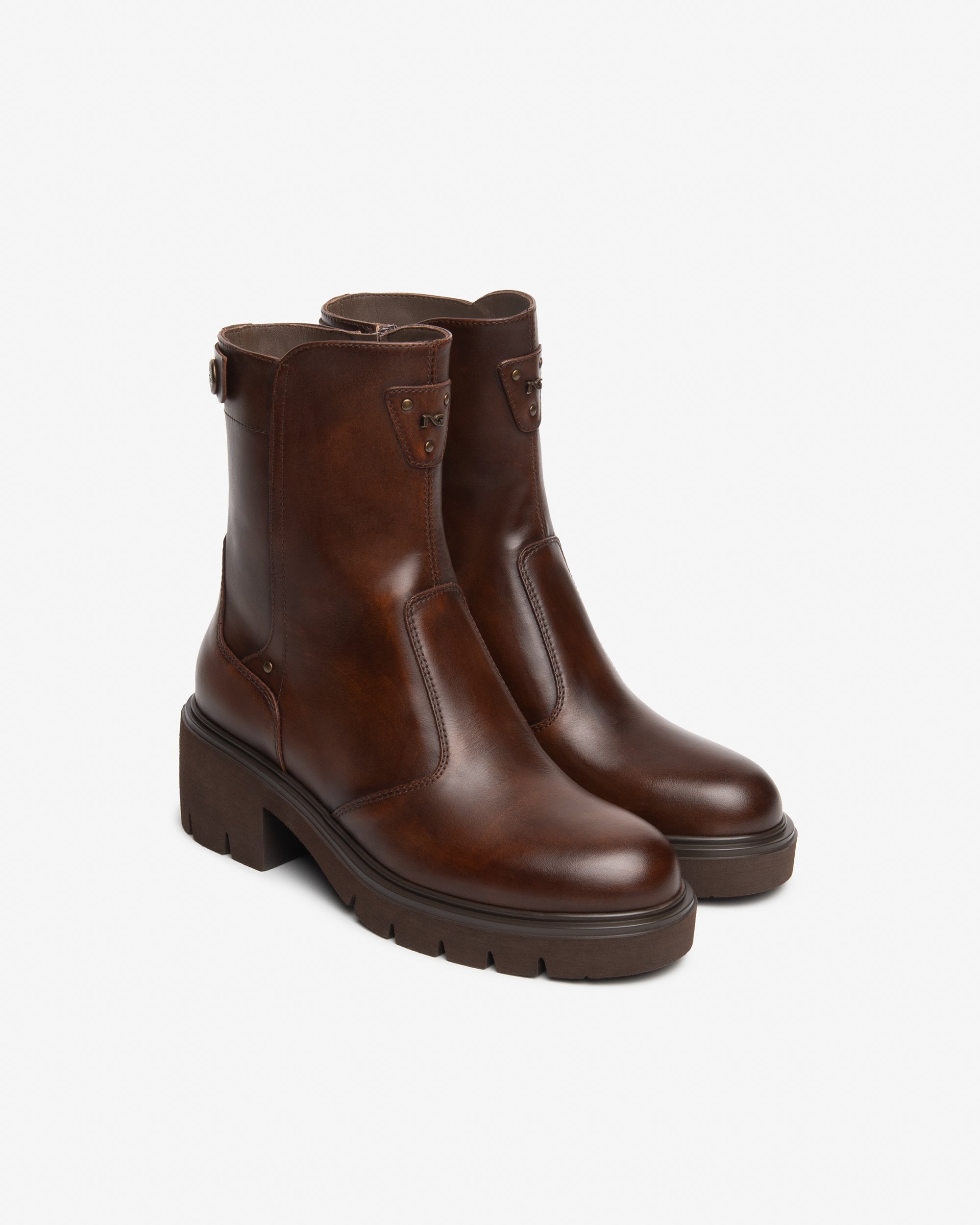 Nero Giardini Boots bottines cuir femme talon 60