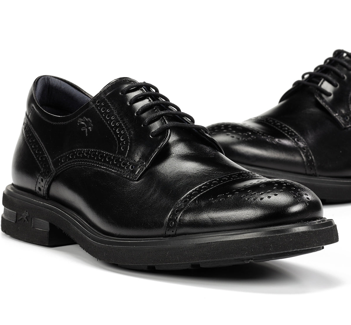 Fluchos Belgas F0629 derbies noir cuir homme