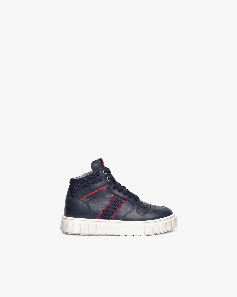 Nero Giardini Sneakers baskets ado cuir montante zip