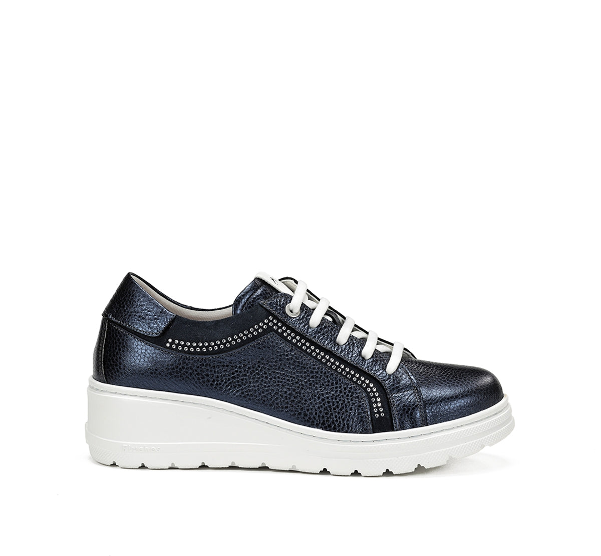 Fluchos Aqua F1997 basket bleue femme compensée
